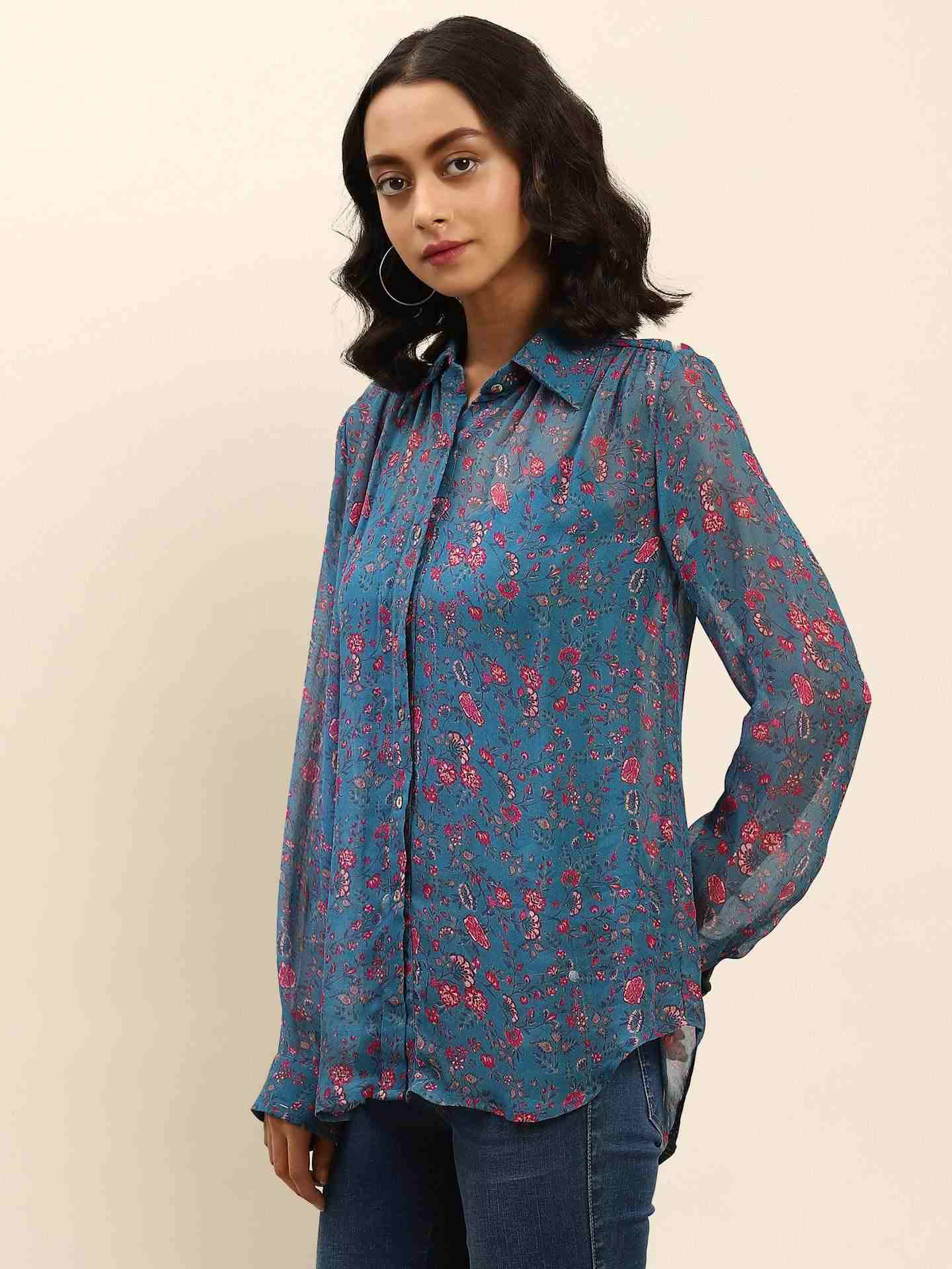 Blue Rosafi Shirt