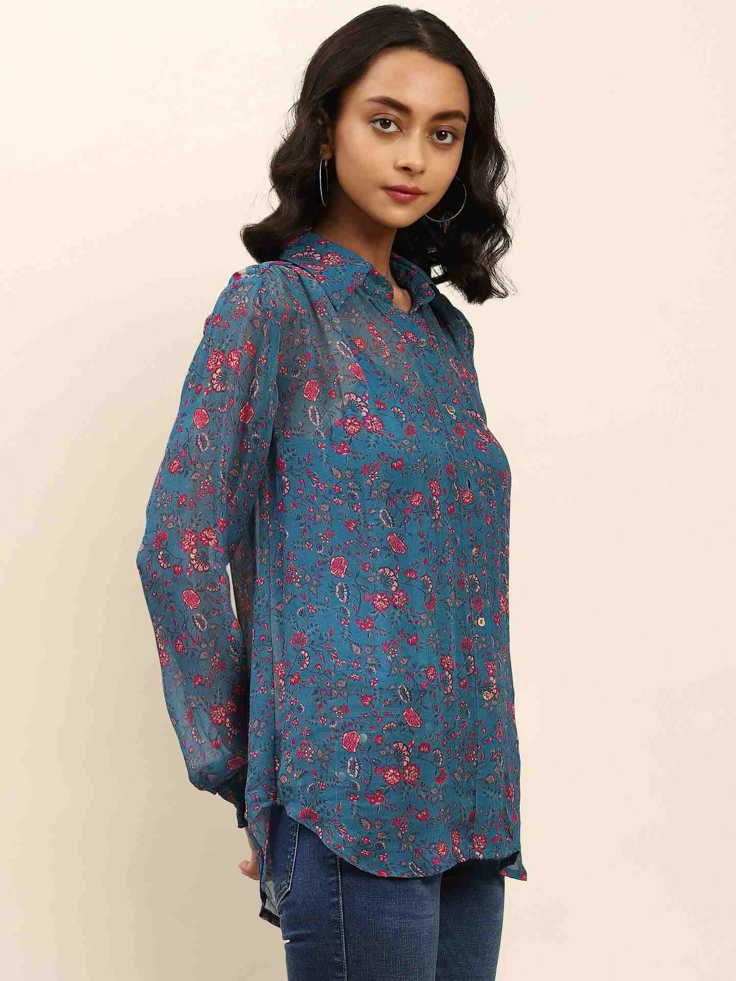 Blue Rosafi Shirt