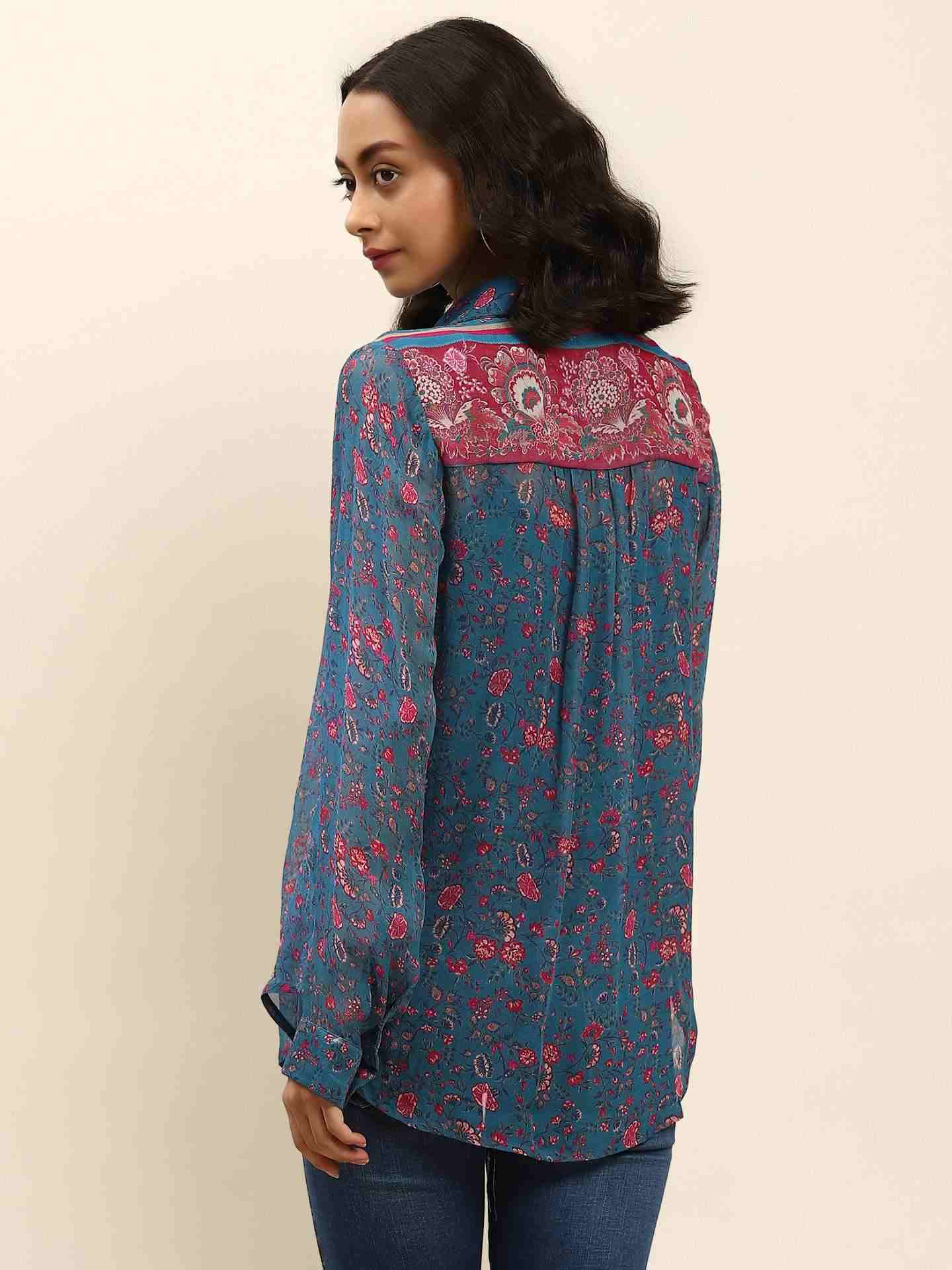 Blue Rosafi Shirt
