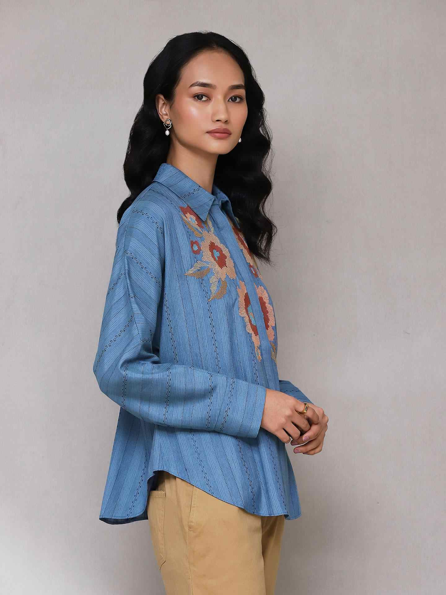 Blue Pottery Solid Shirt