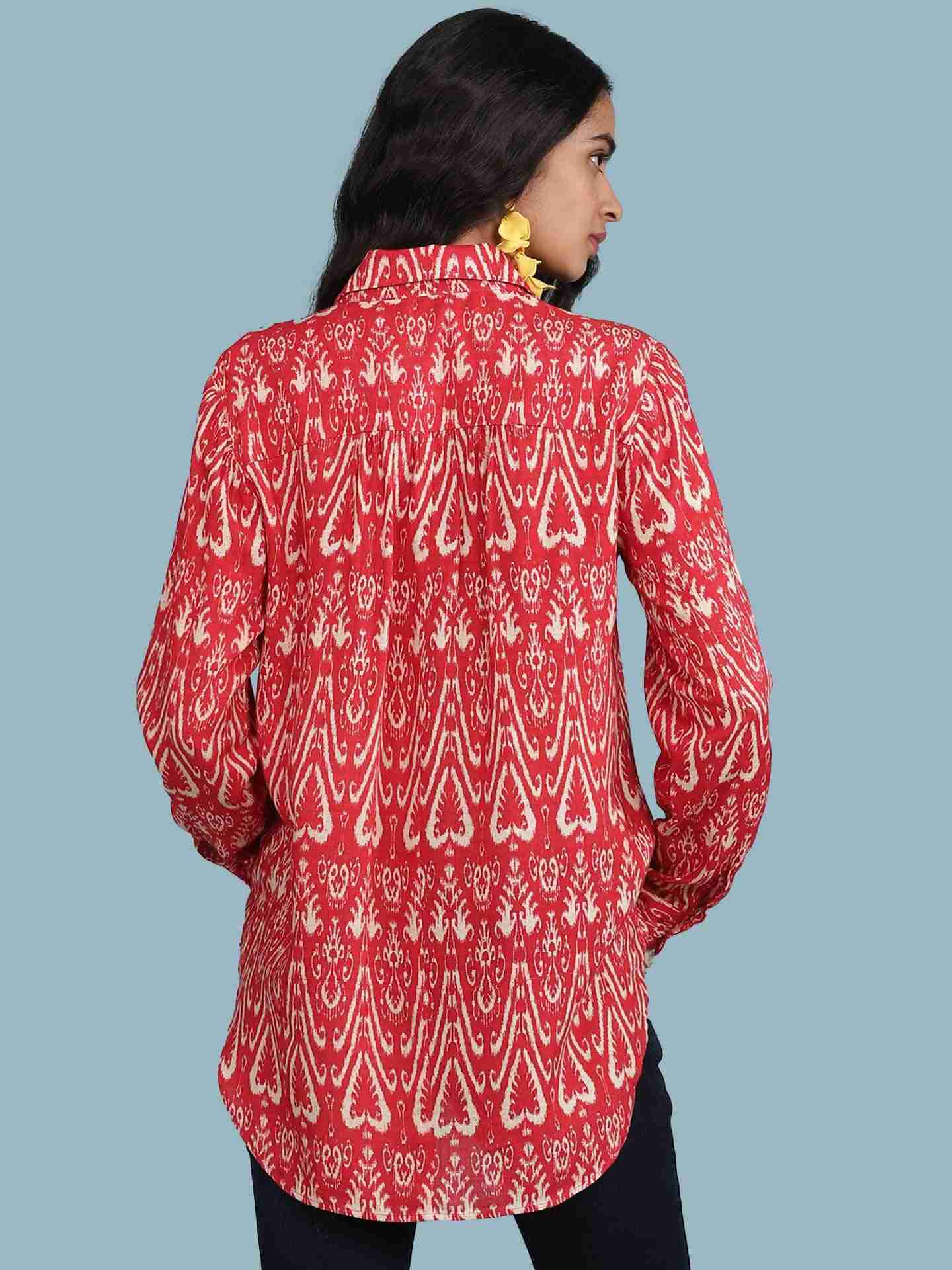 Red Ikat Pop Shirt