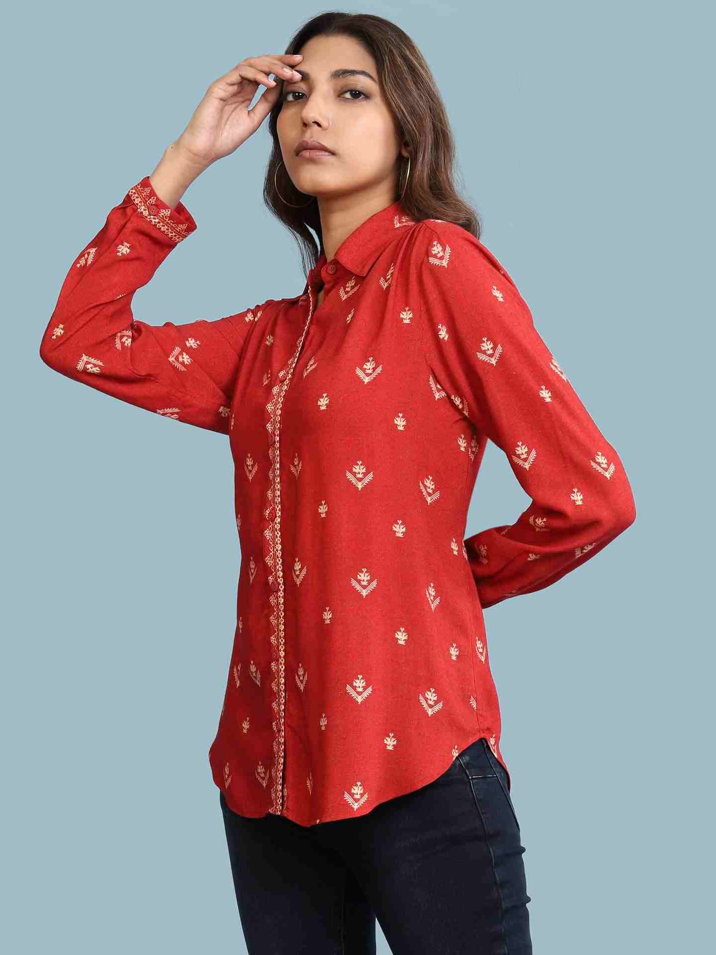 Red Gitali Shirt