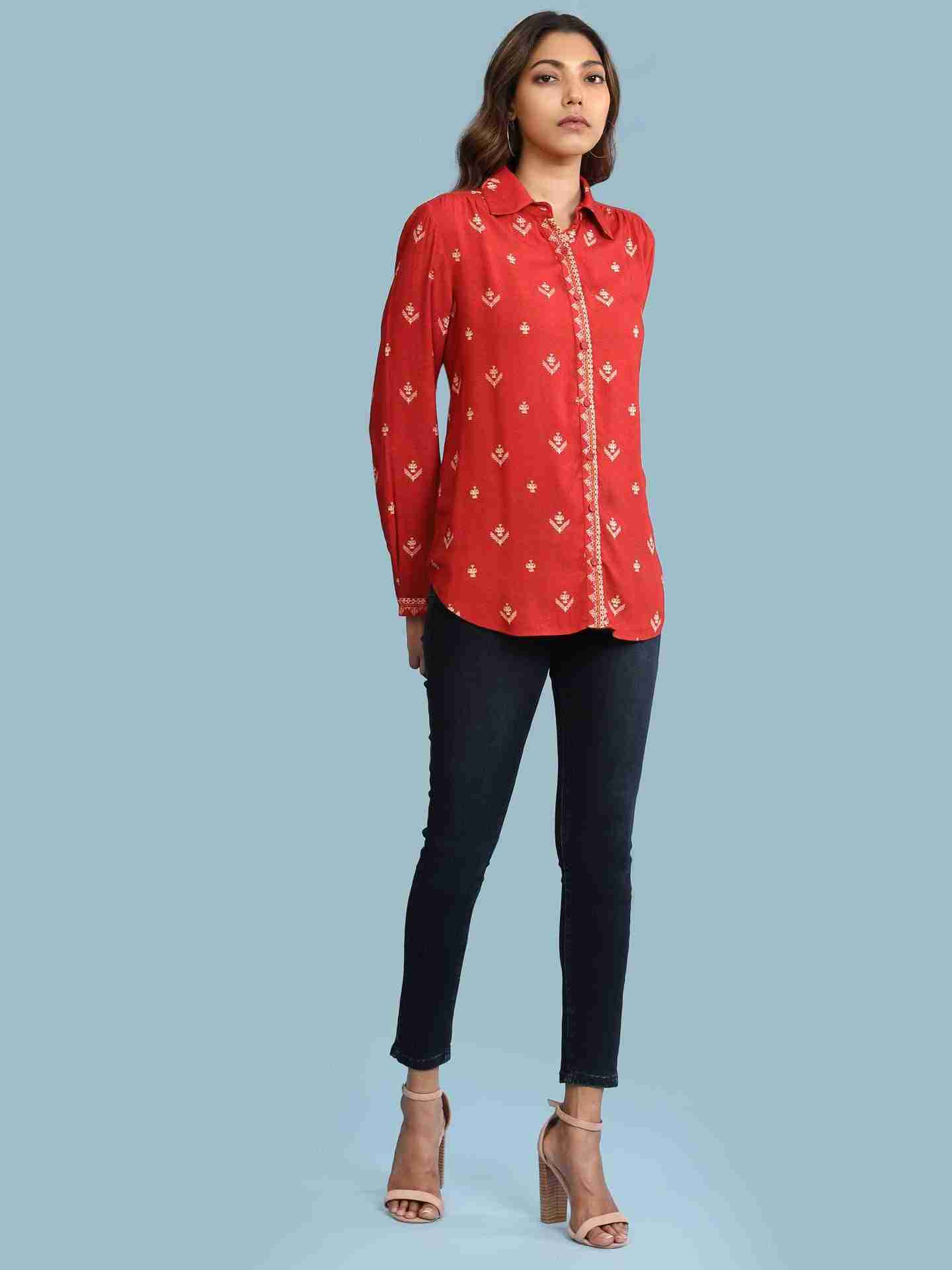 Red Gitali Shirt