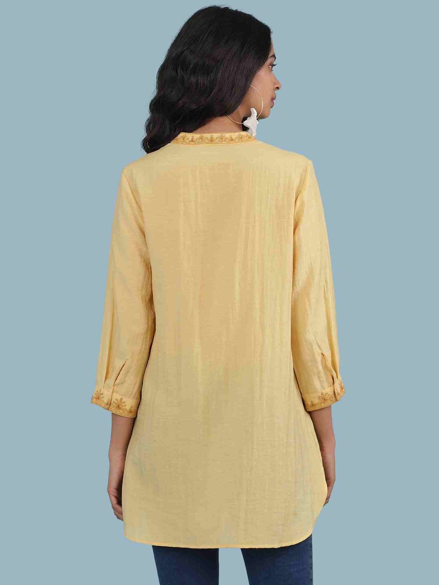 Yellow Mastani Solid Shirt