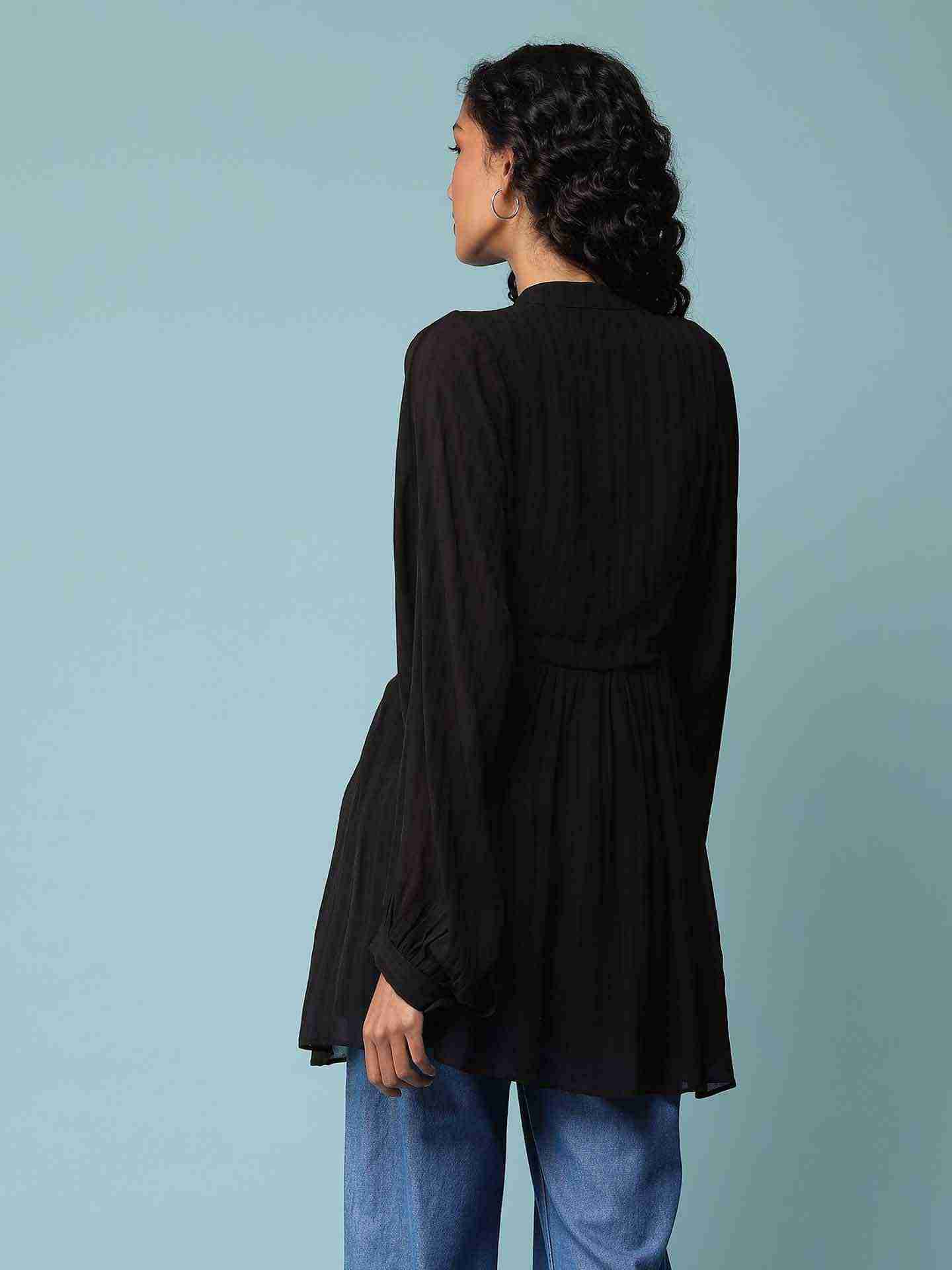 Black Patch Paisley Solid Shirt