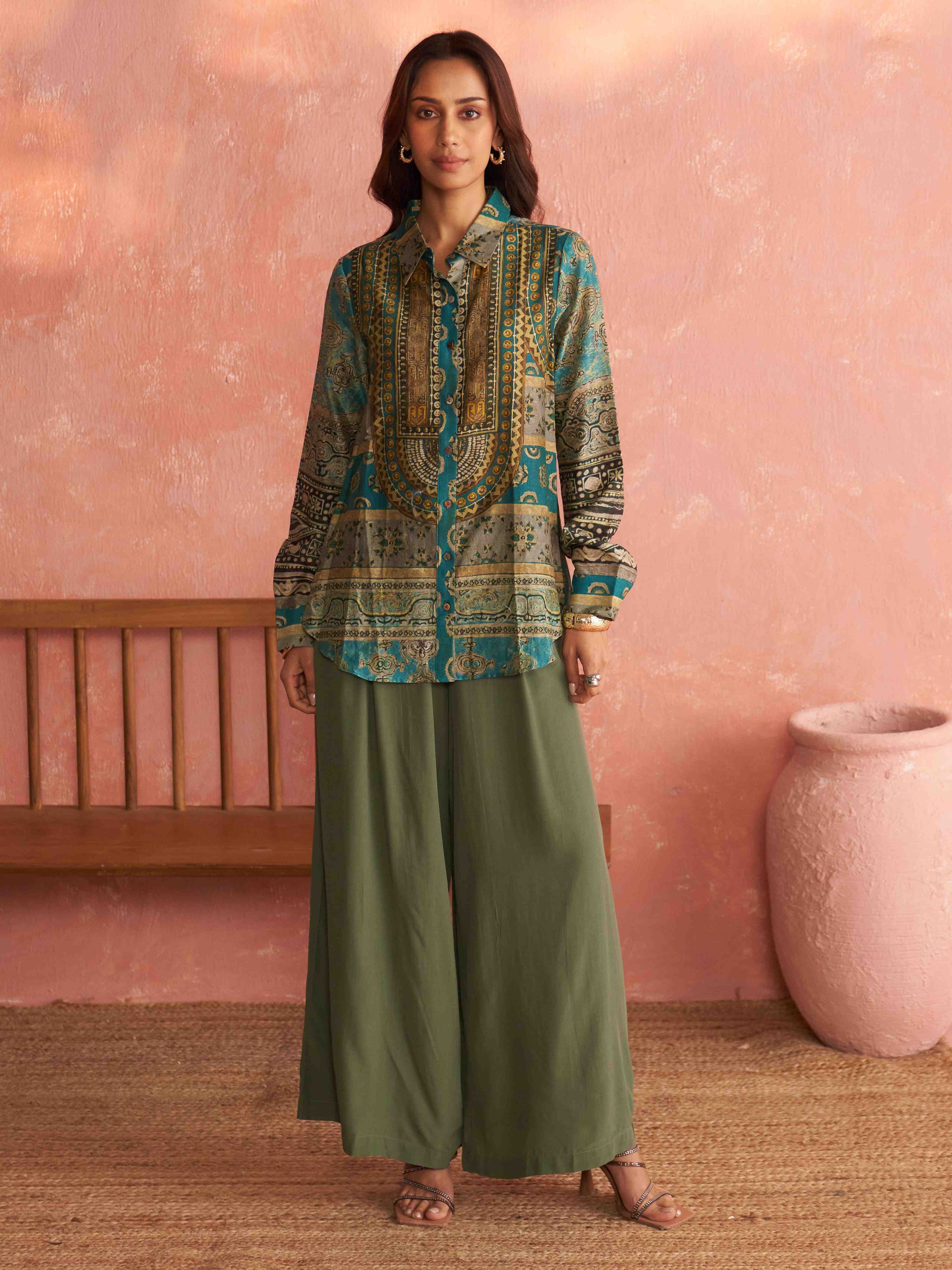 Turquoise Sarika Shirt