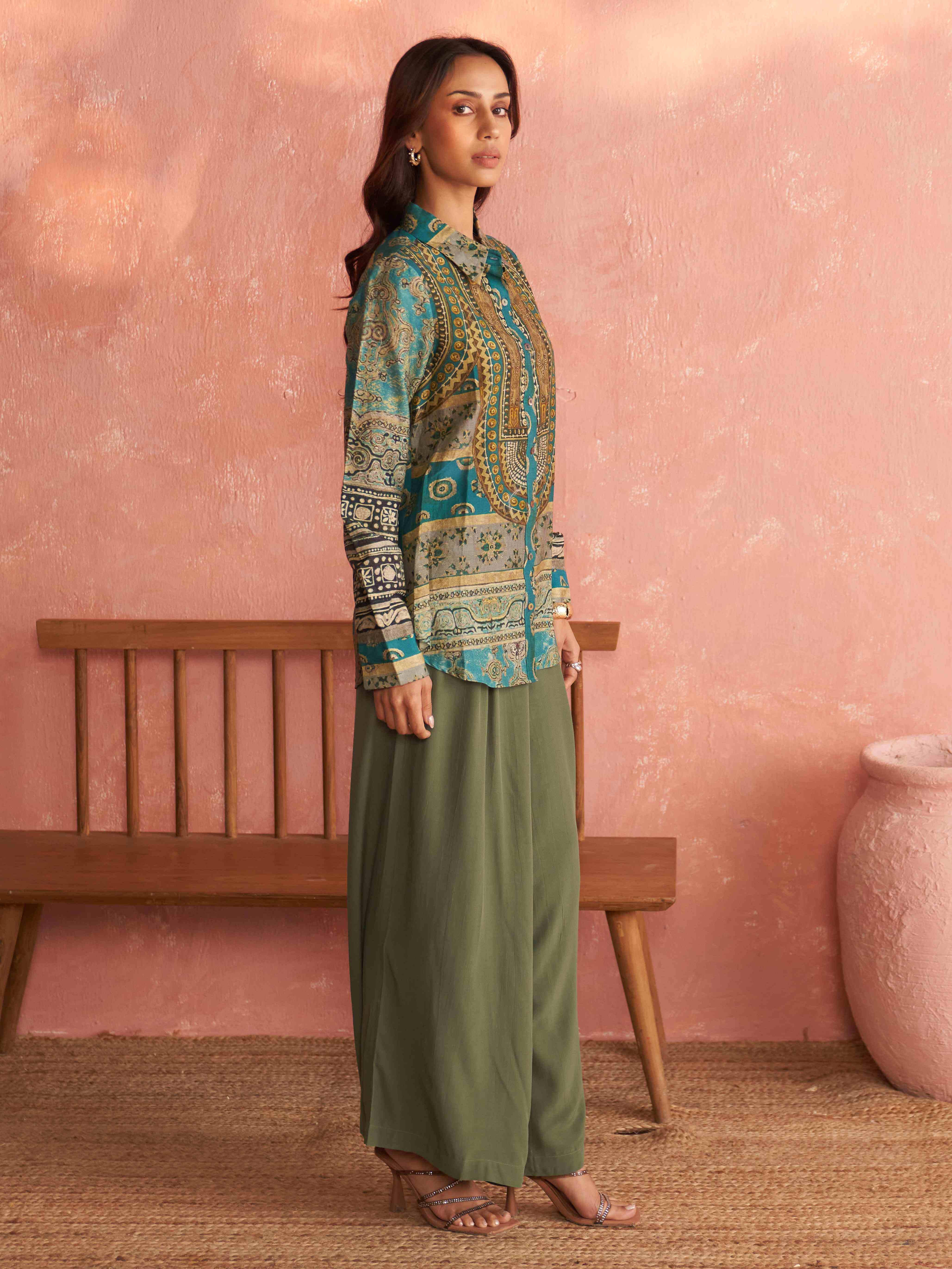 Turquoise Sarika Shirt