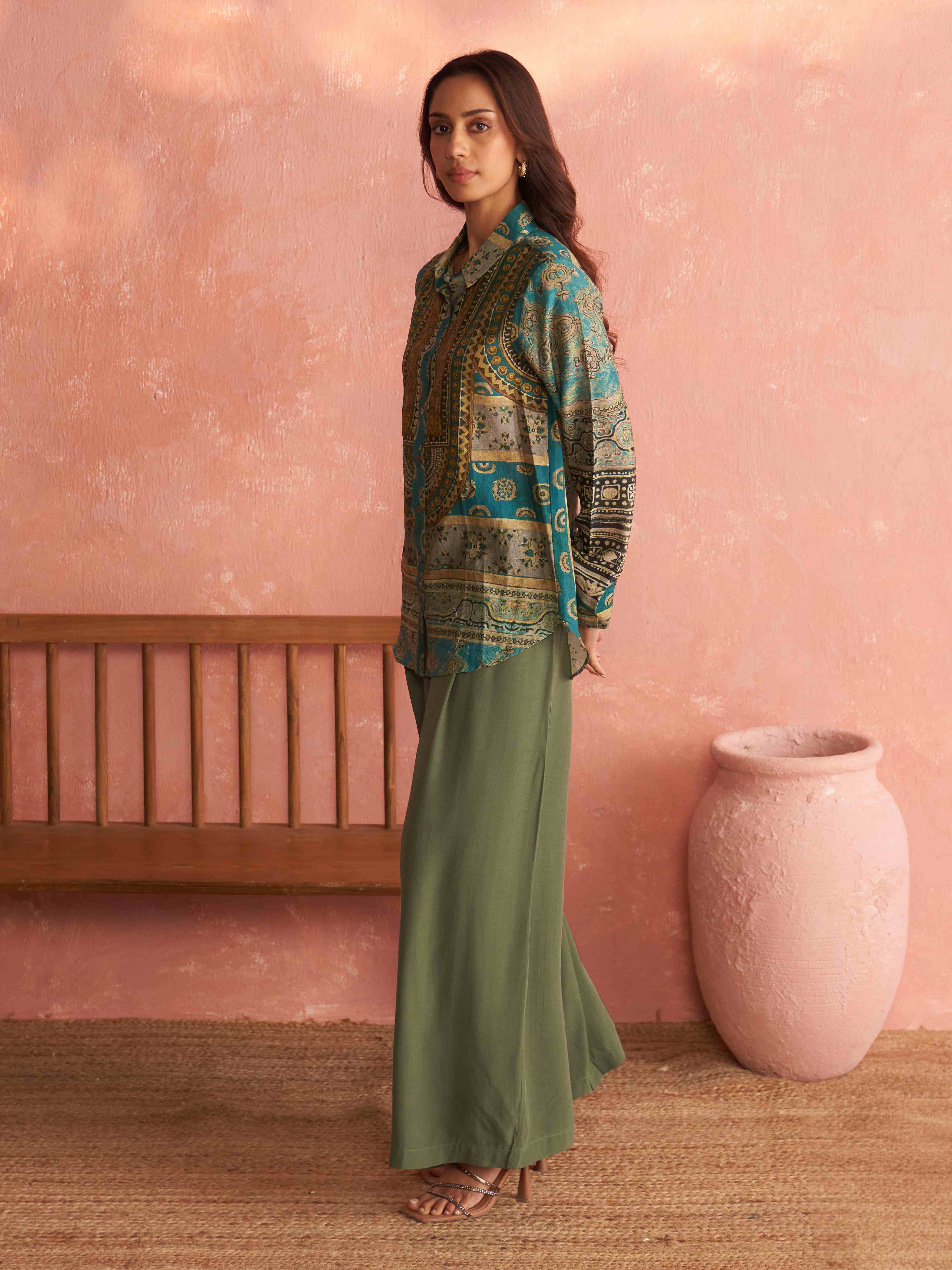 Turquoise Sarika Shirt
