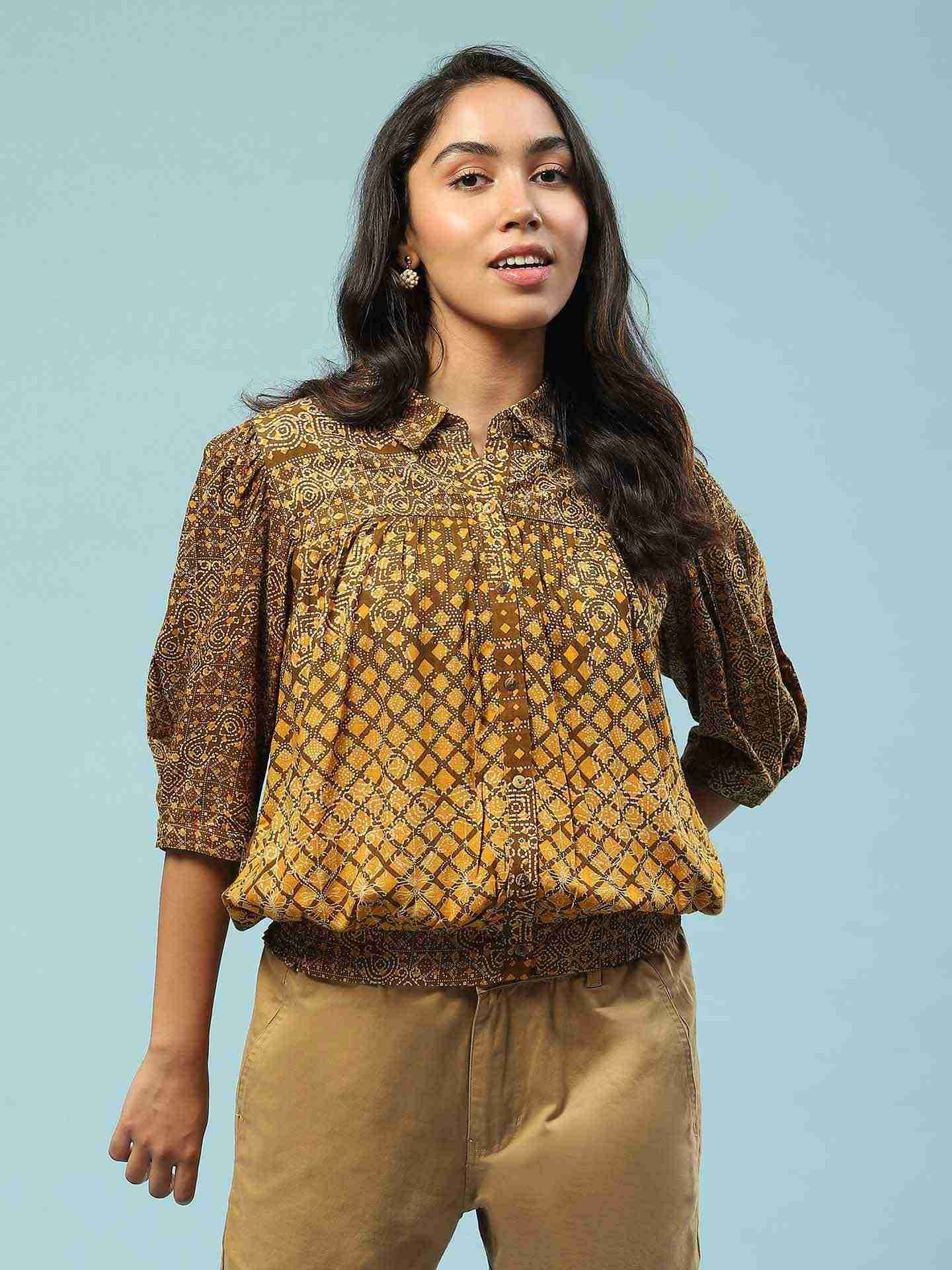 Olive Sui Dhaga Shirt