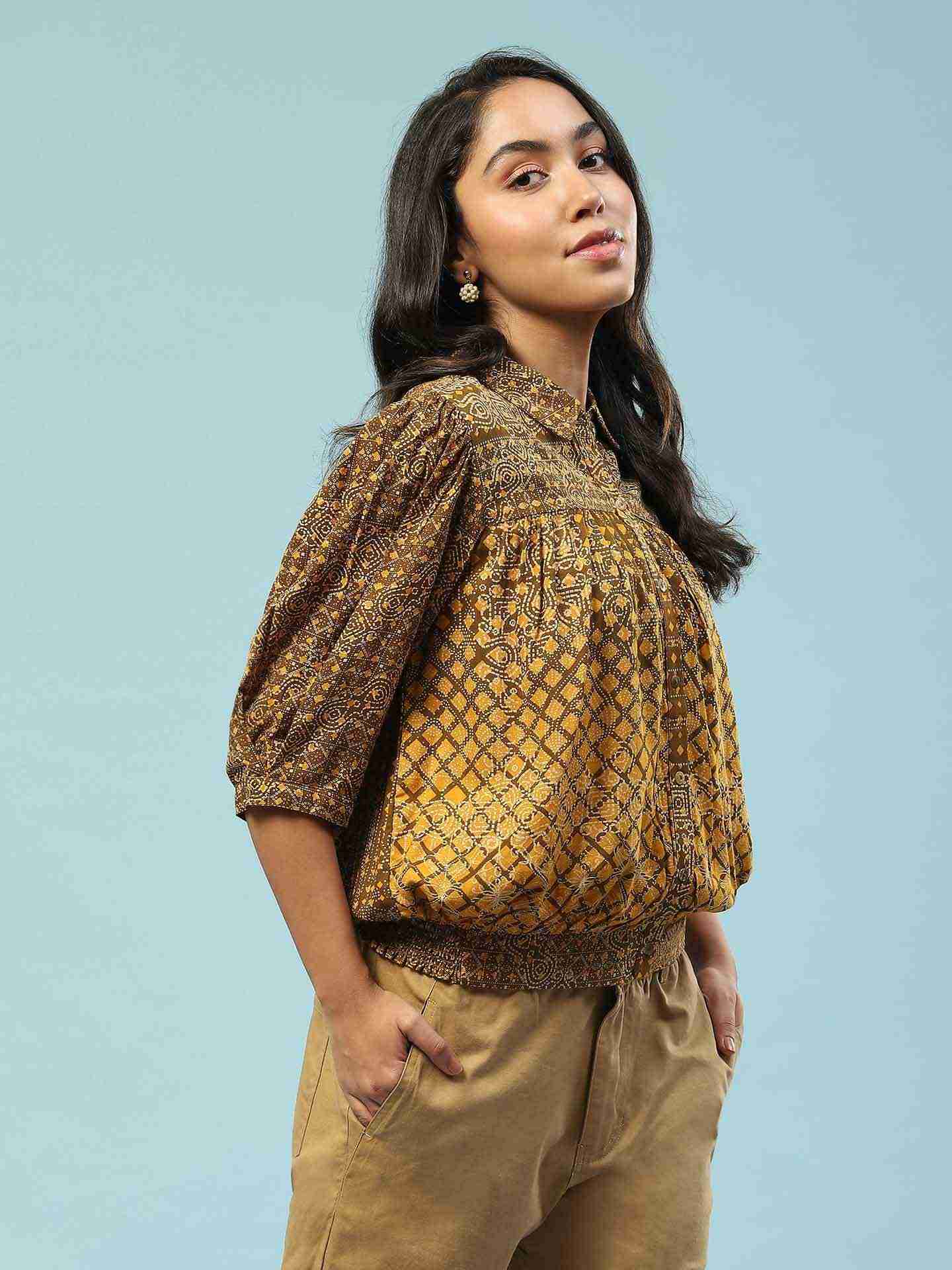 Olive Sui Dhaga Shirt