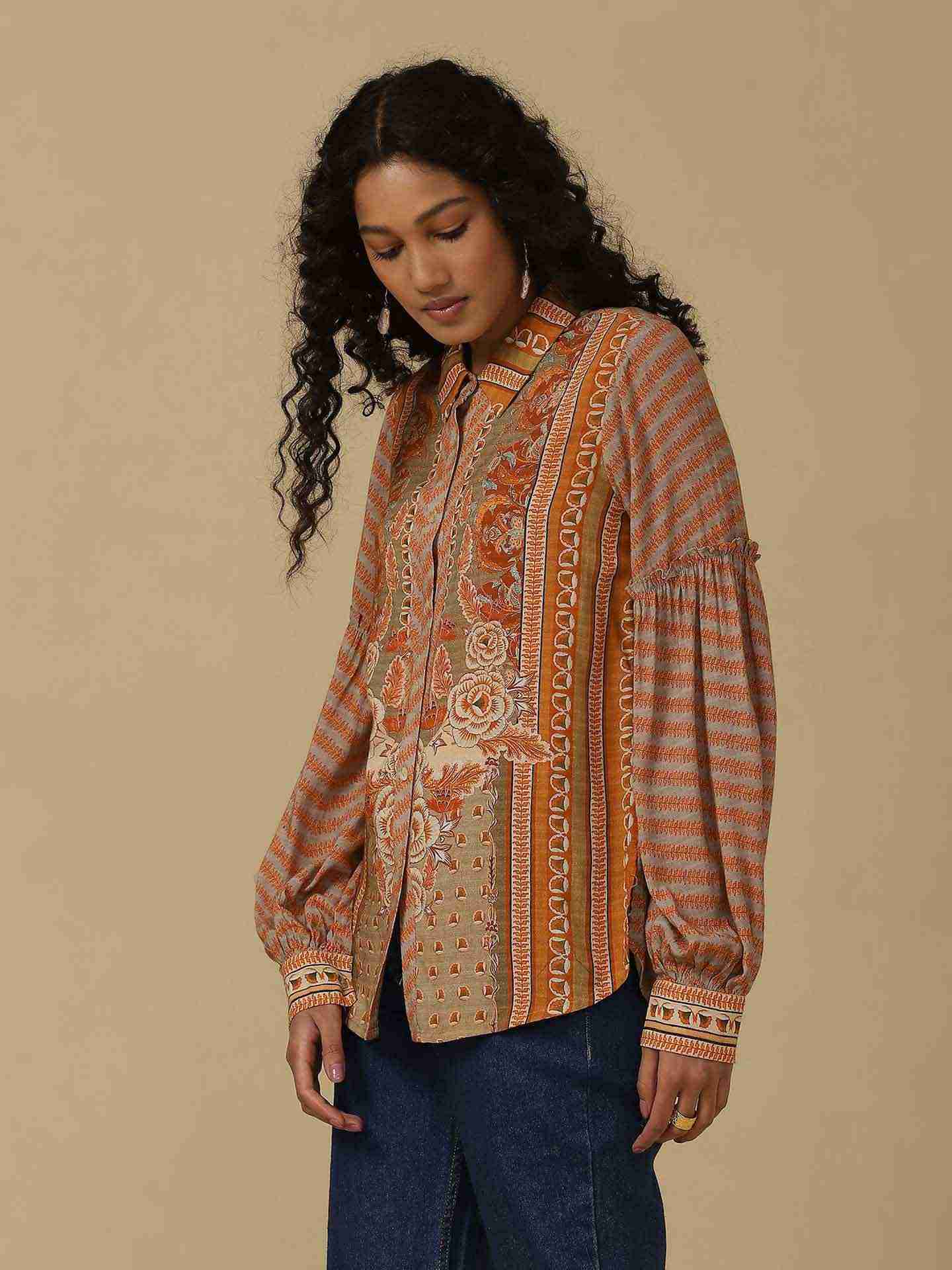 Rust Zunaira Shirt