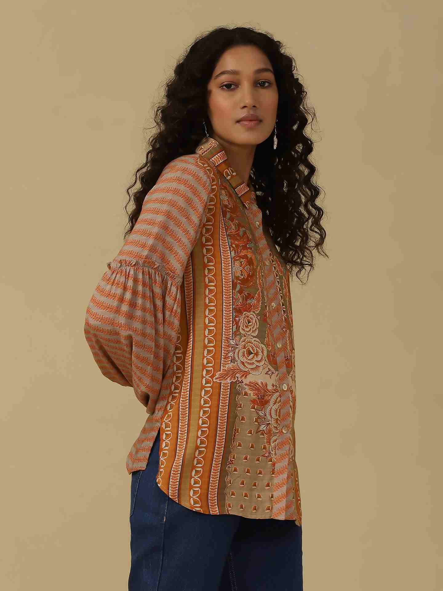 Rust Zunaira Shirt