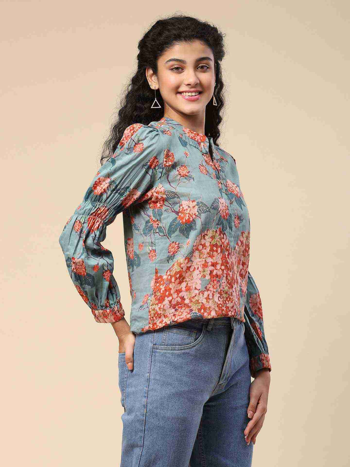 Green Kalakriti Top