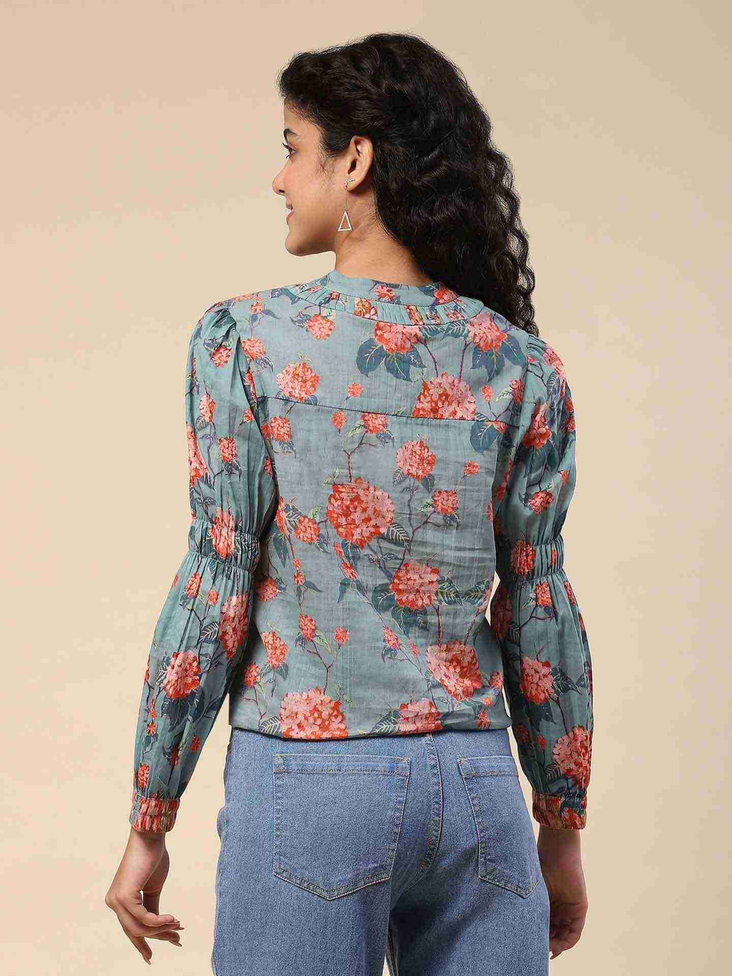 Green Kalakriti Top