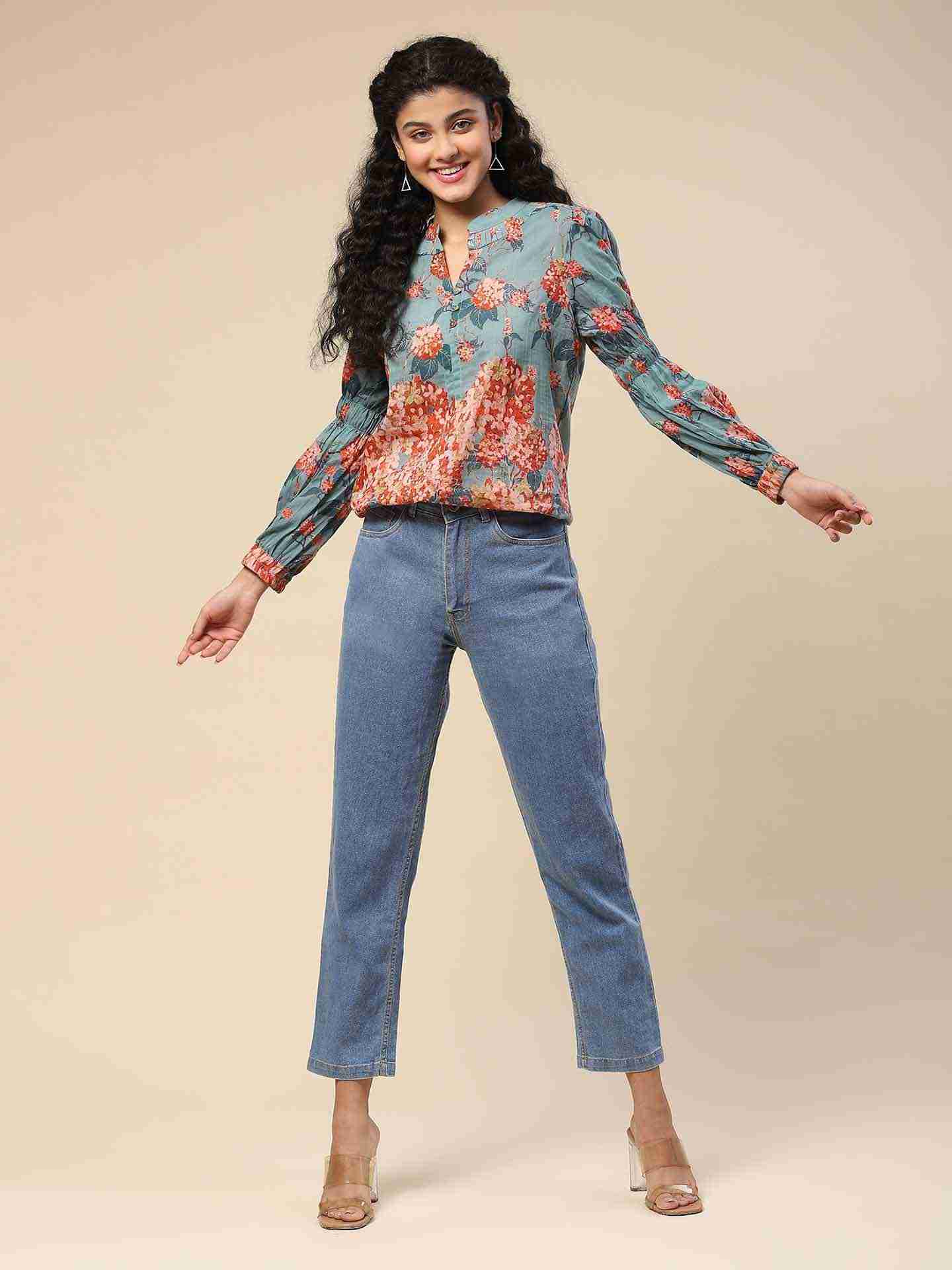 Green Kalakriti Top