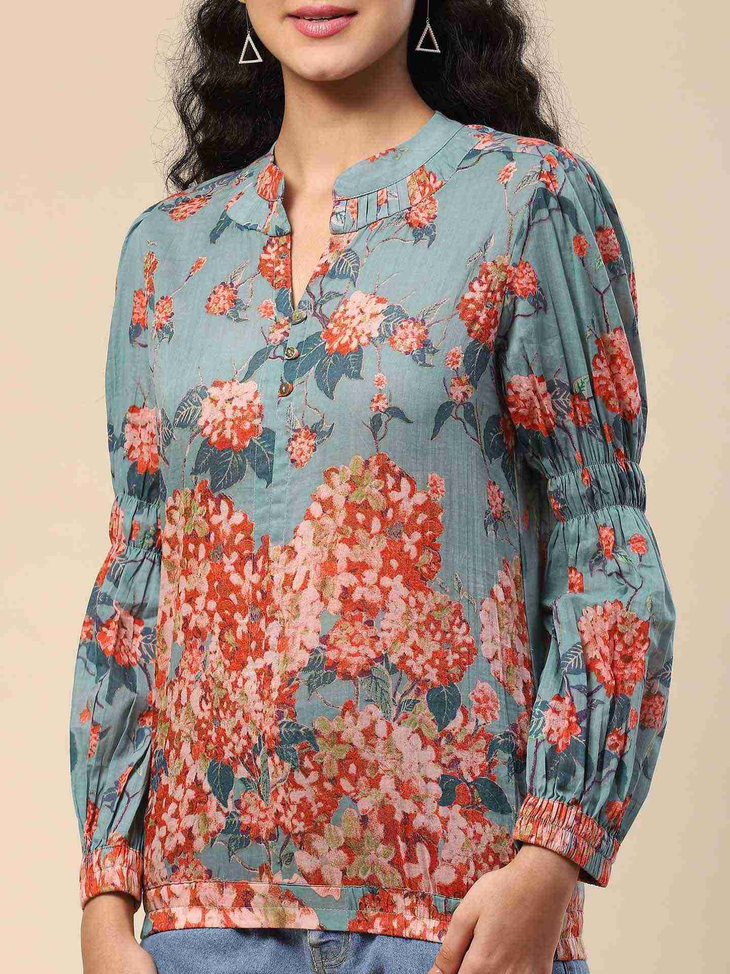 Green Kalakriti Top
