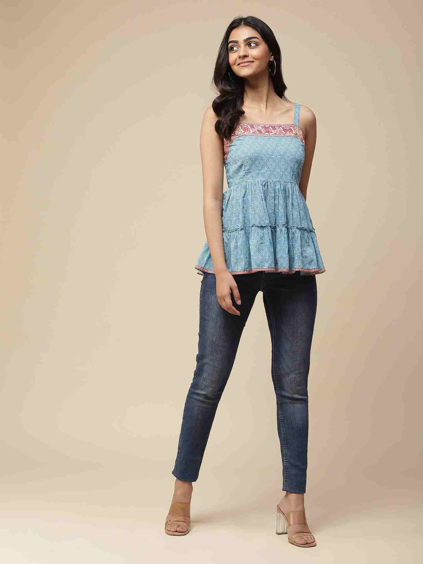 Turq Ellen Top
