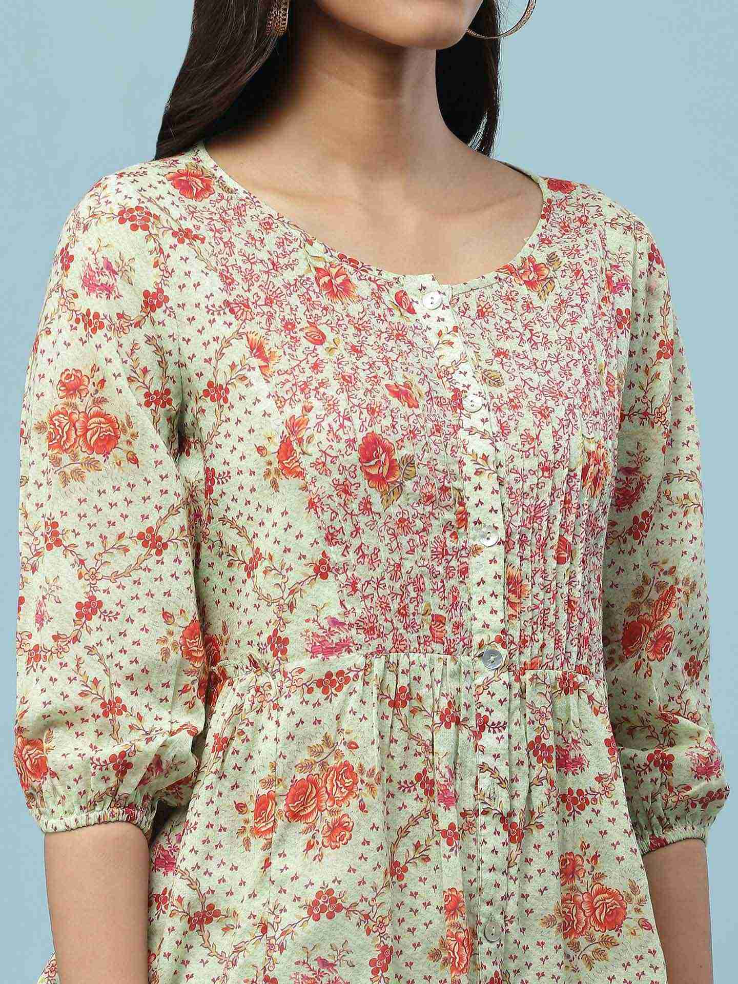 Green Mahir Button-Down Top