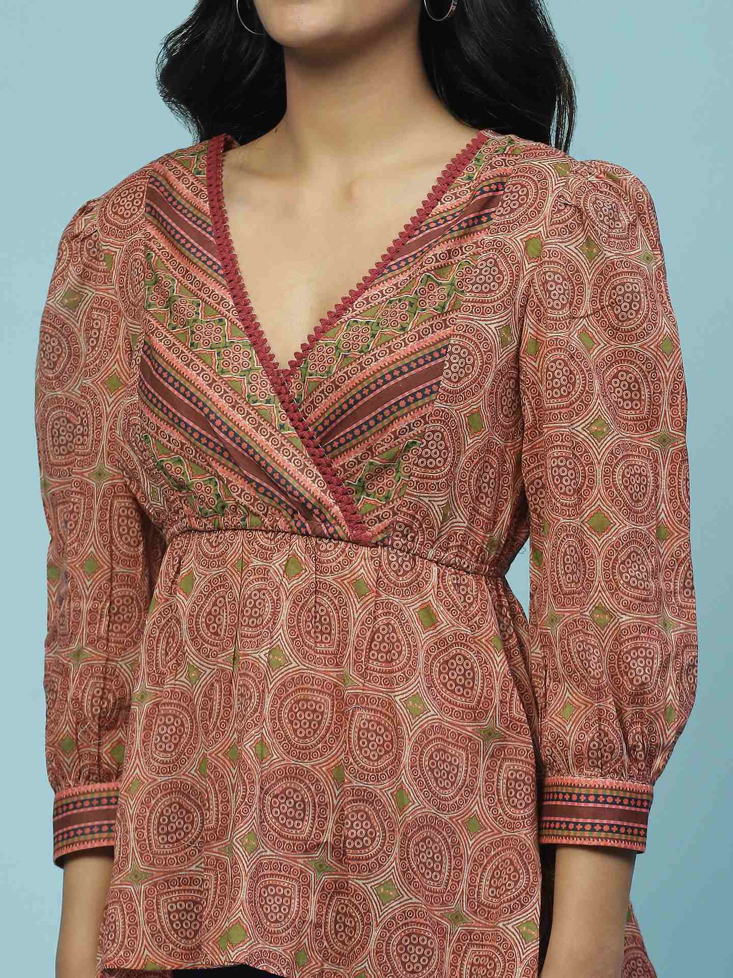 Brown Aishani Kurti