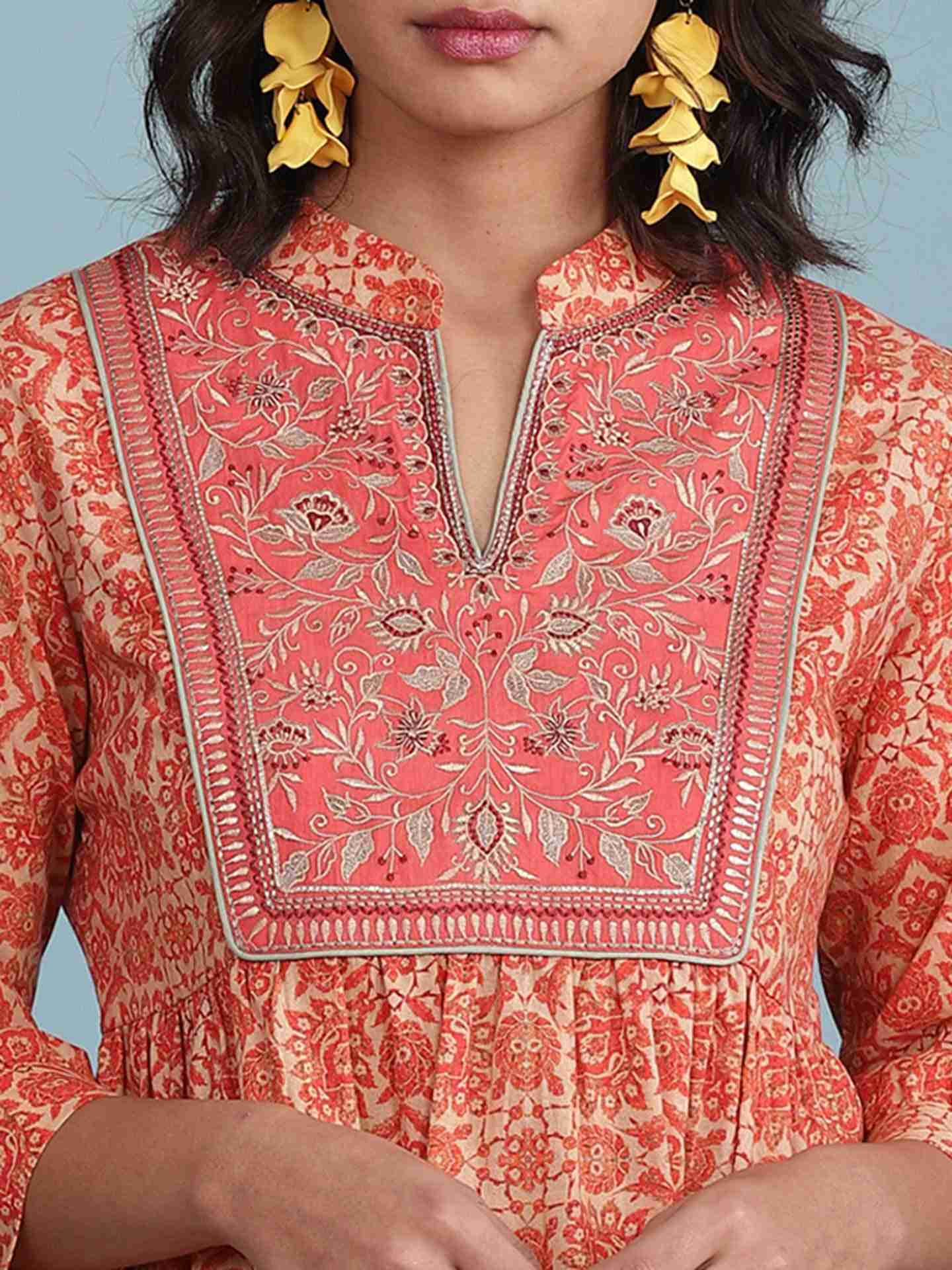 Red Vanisha Kurti