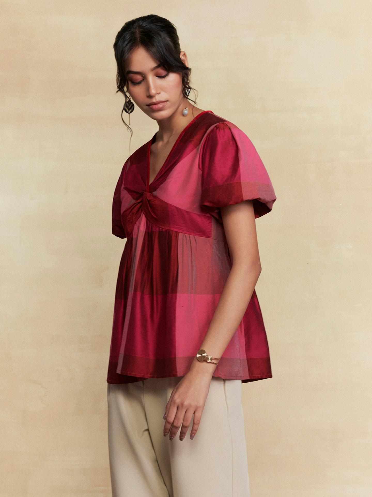 Fushia Rehan Short Top