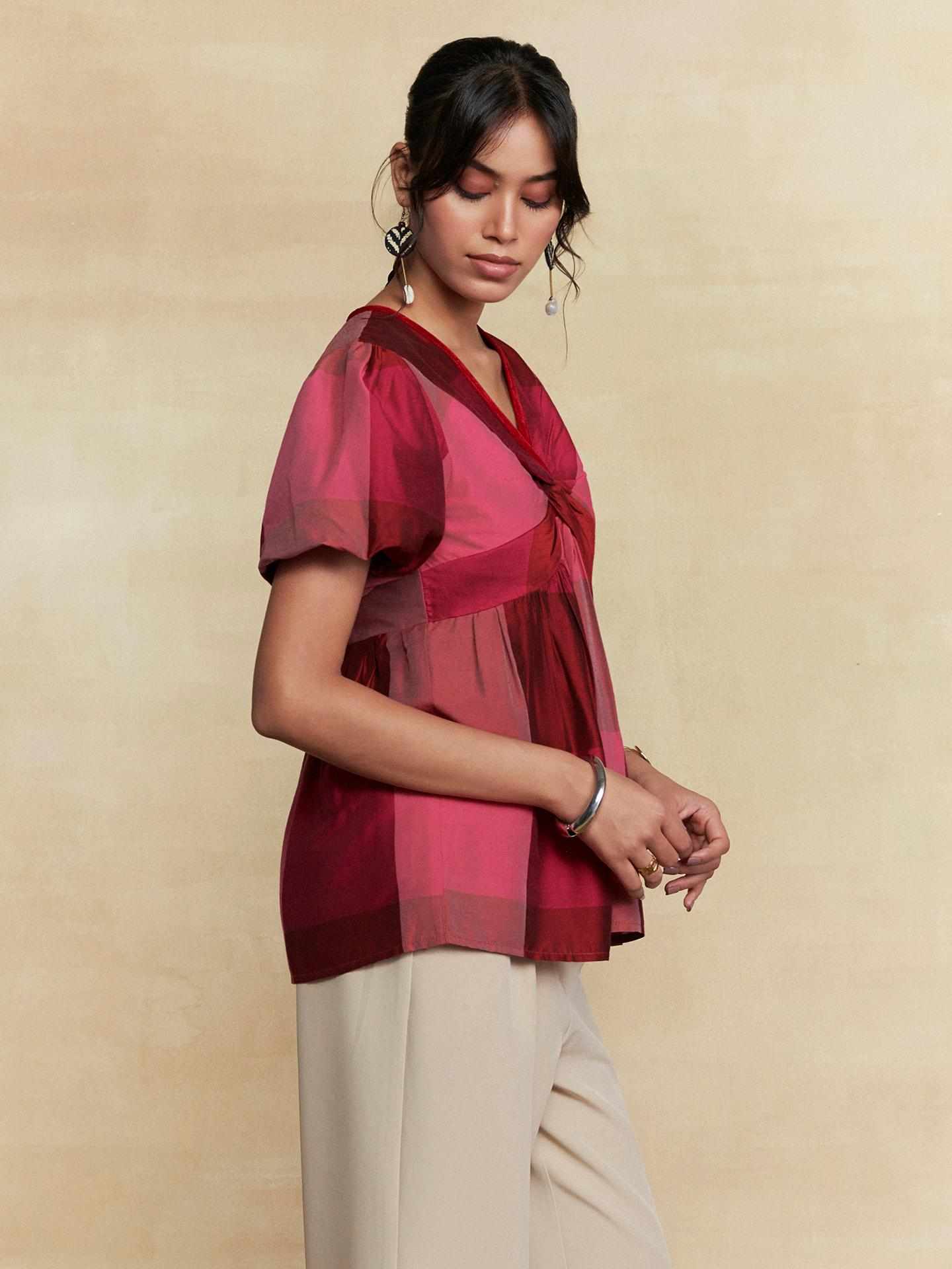 Fushia Rehan Short Top