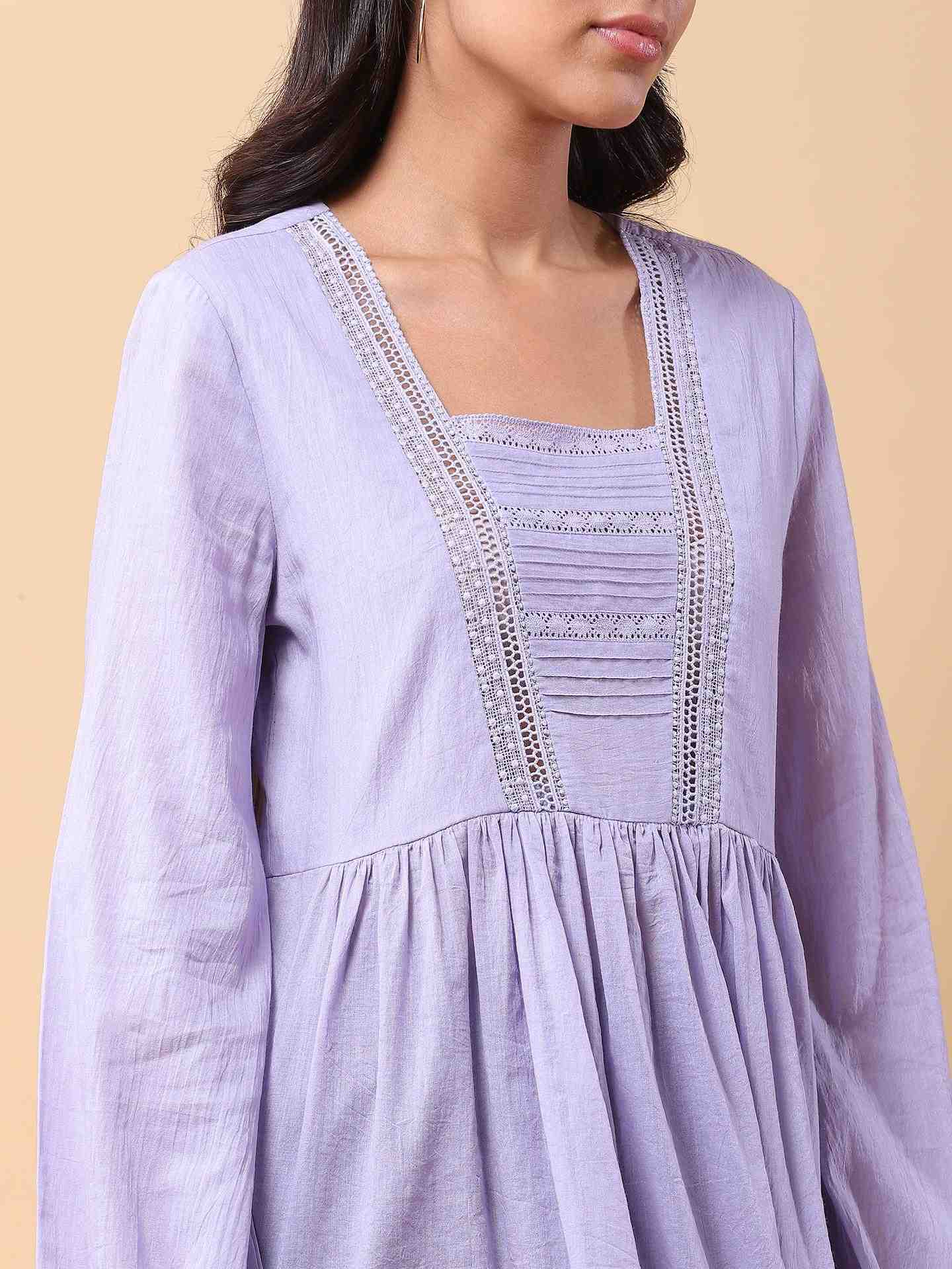 Lavender Joanna Tiered Top