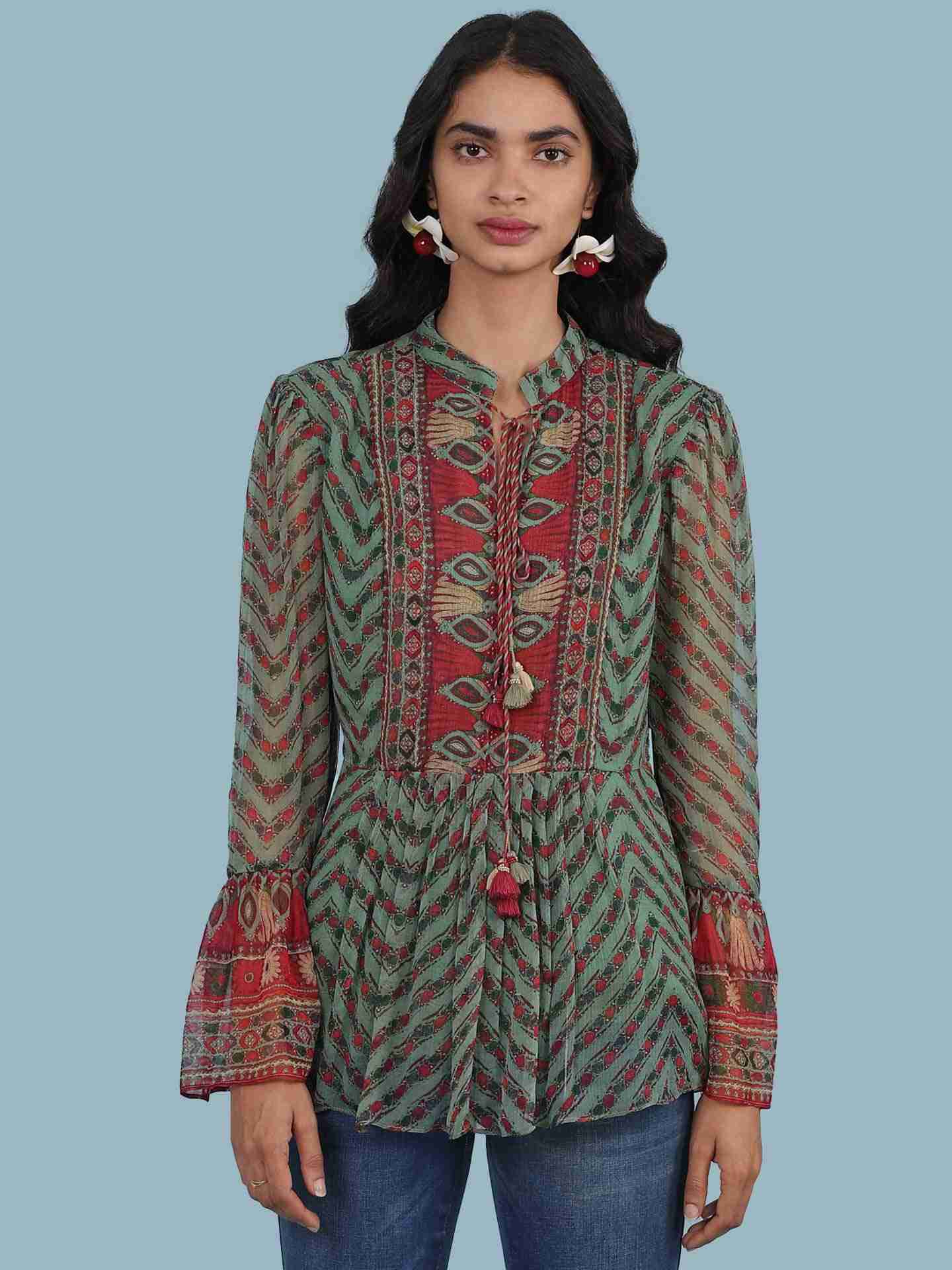 Green Rover Kurti