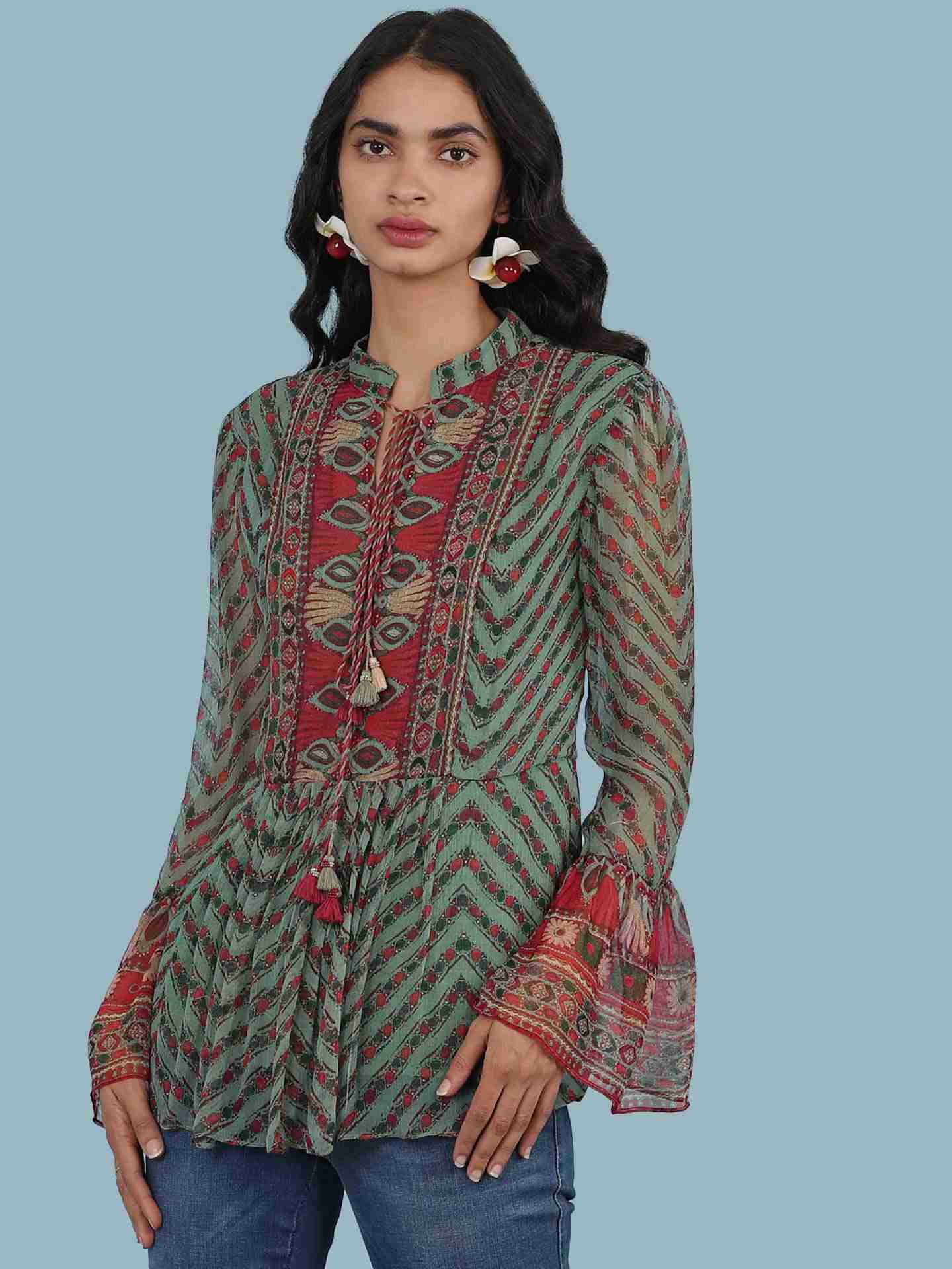 Green Rover Kurti