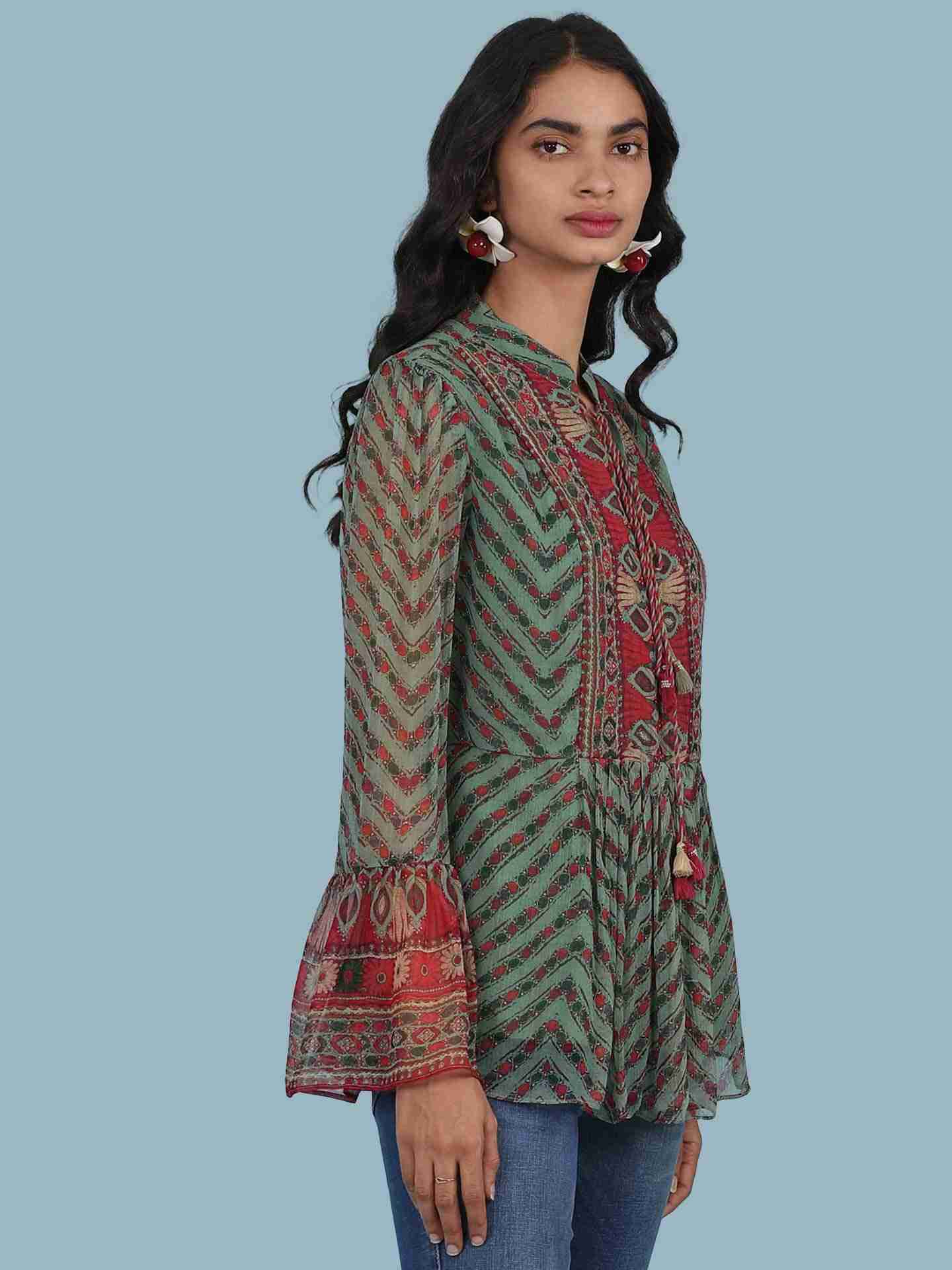 Green Rover Kurti