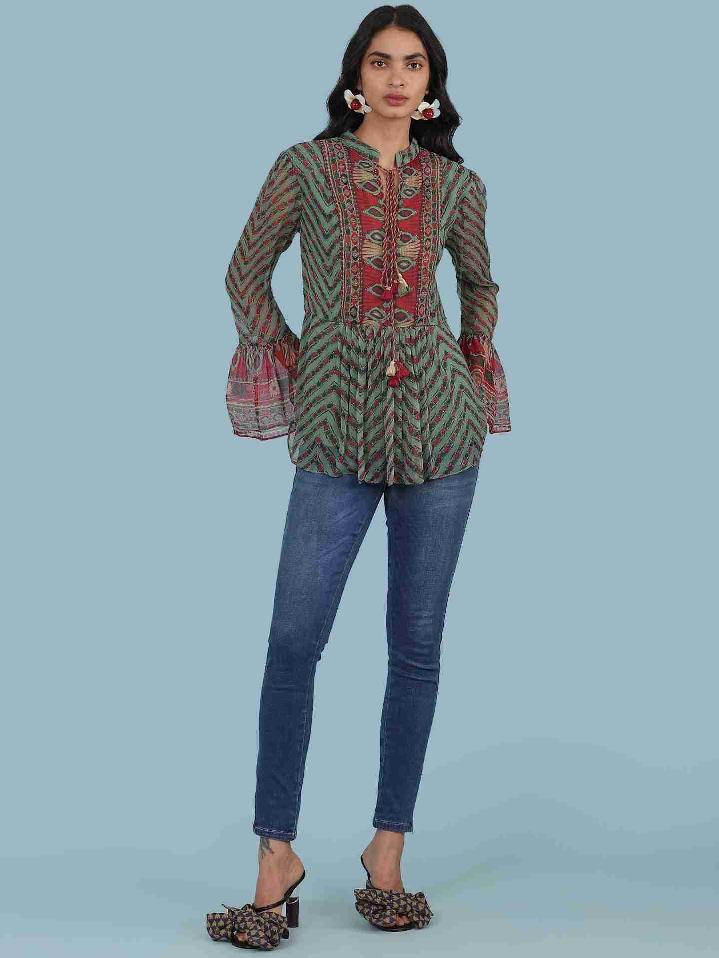 Green Rover Kurti