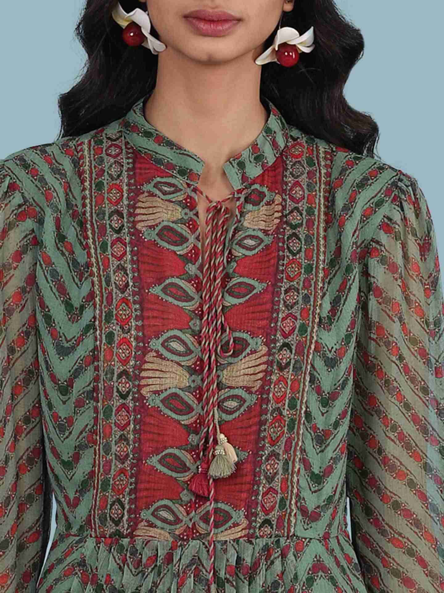 Green Rover Kurti