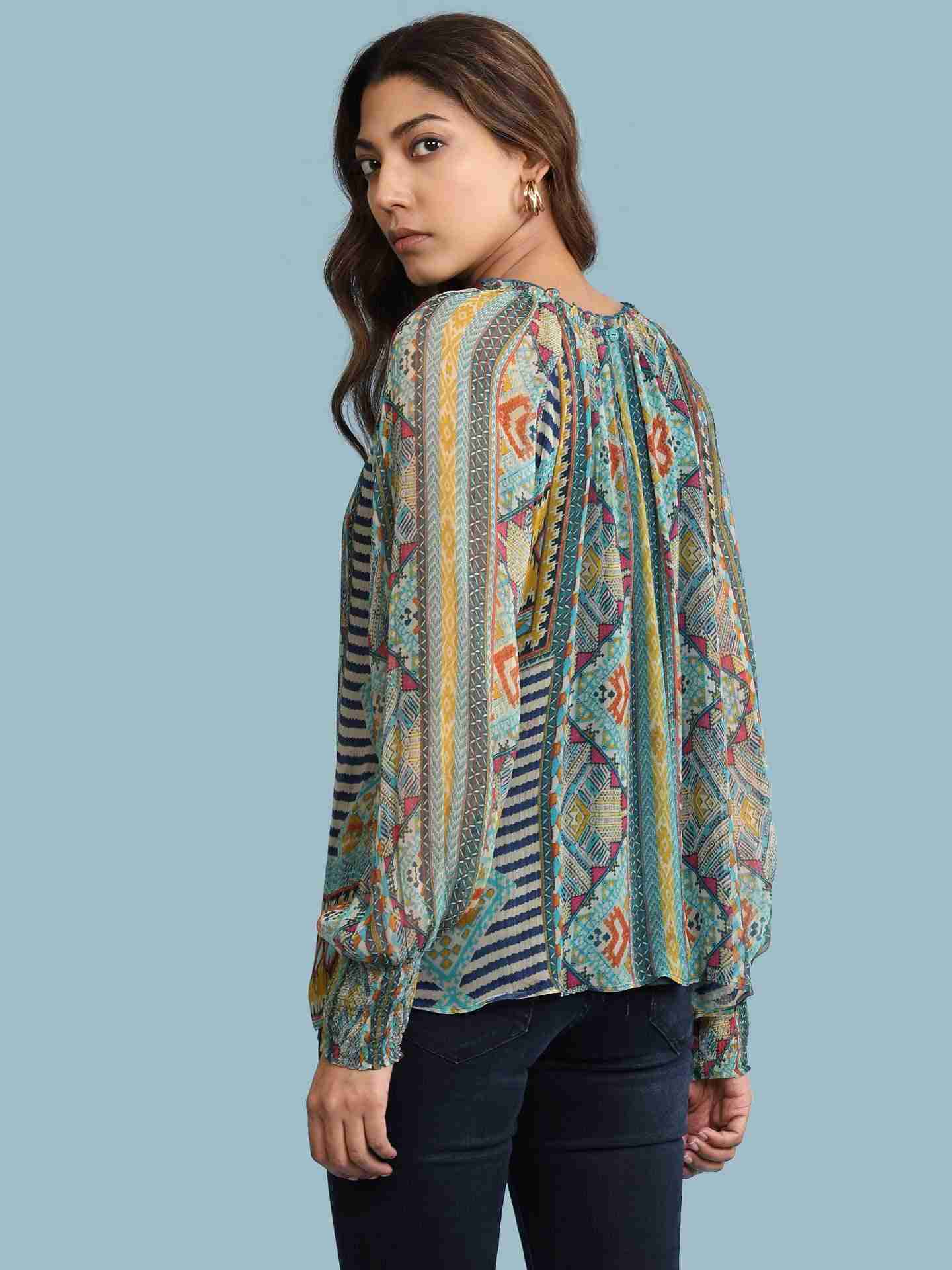 Blue Nilaya Print Top