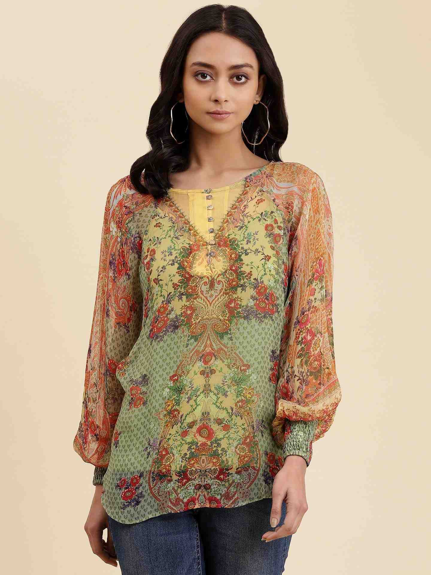 Green Malhar Top