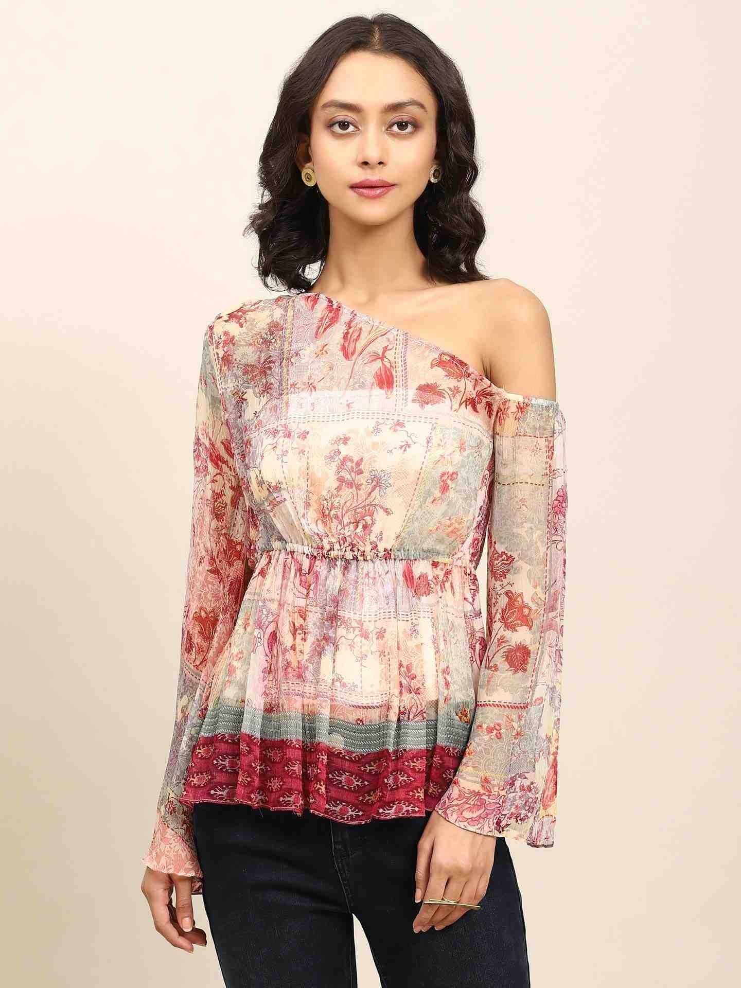 Pink Mili Tiered Top