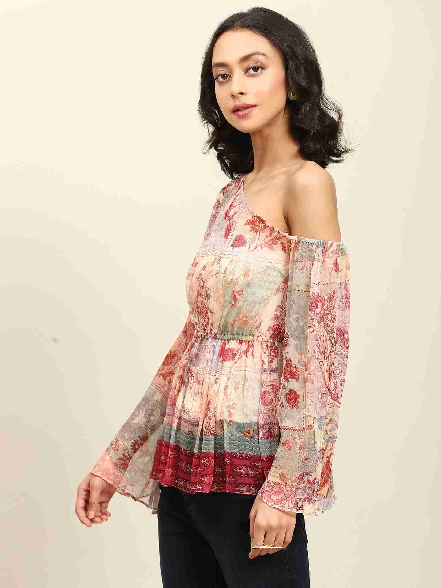 Pink Mili Tiered Top