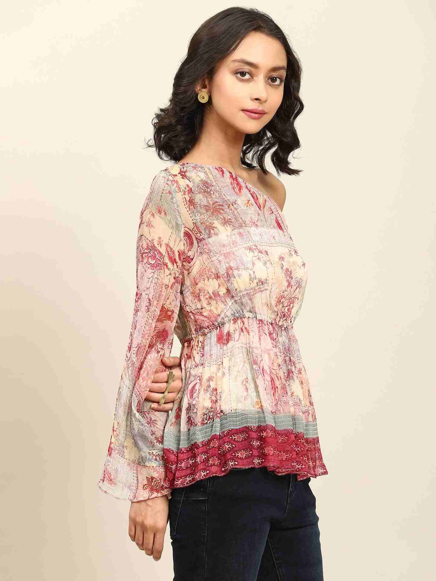 Pink Mili Tiered Top