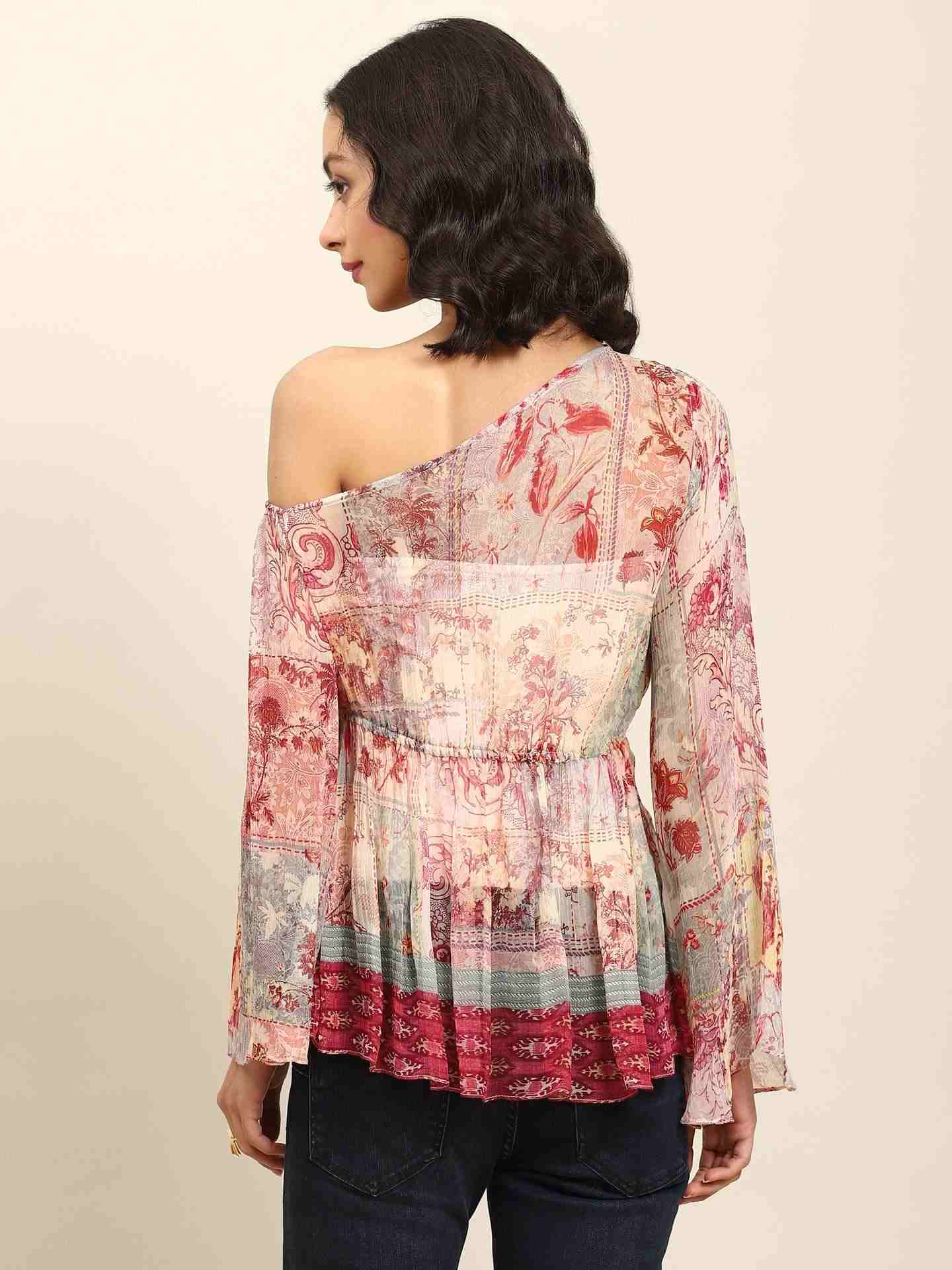 Pink Mili Tiered Top