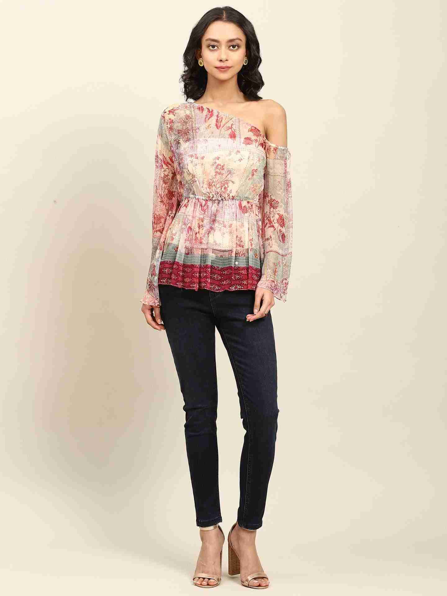 Pink Mili Tiered Top