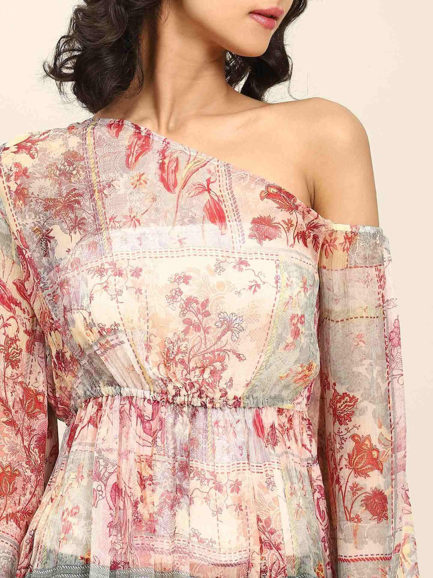 Pink Mili Tiered Top