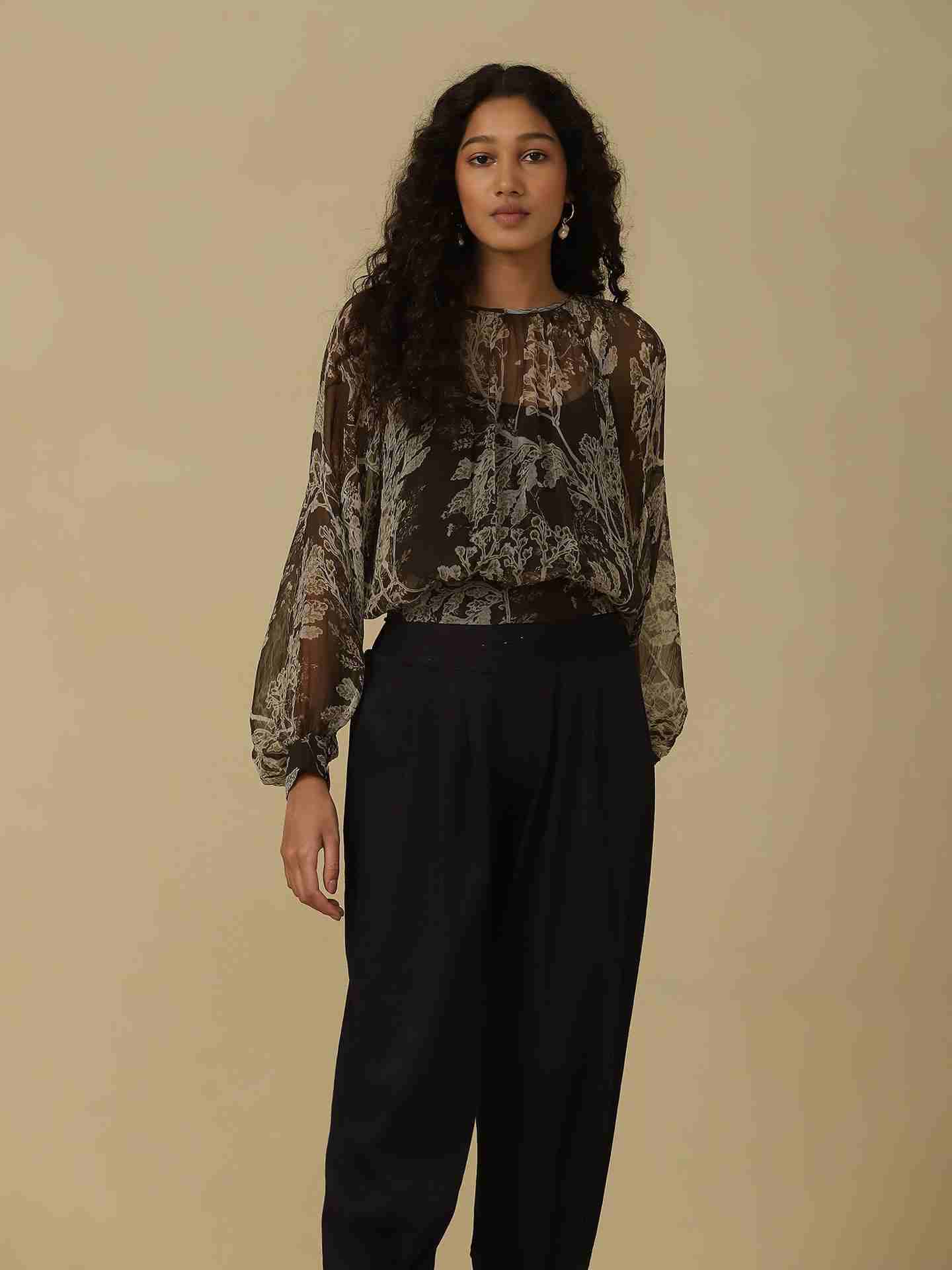 Olive Azami Top