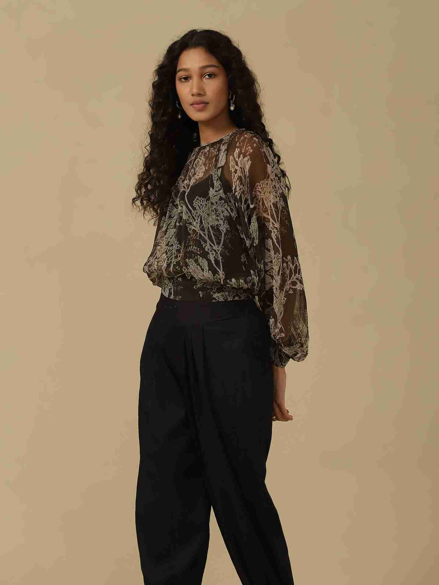 Olive Azami Top