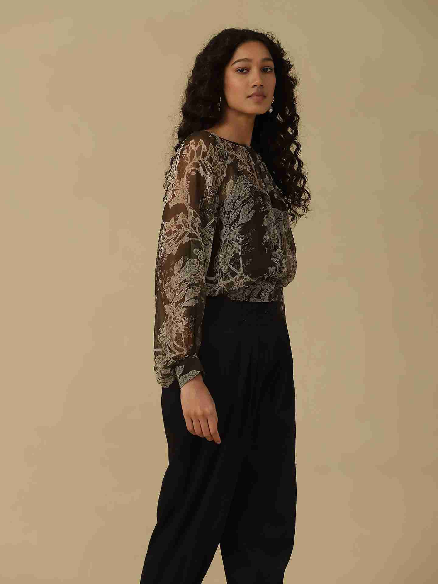 Olive Azami Top