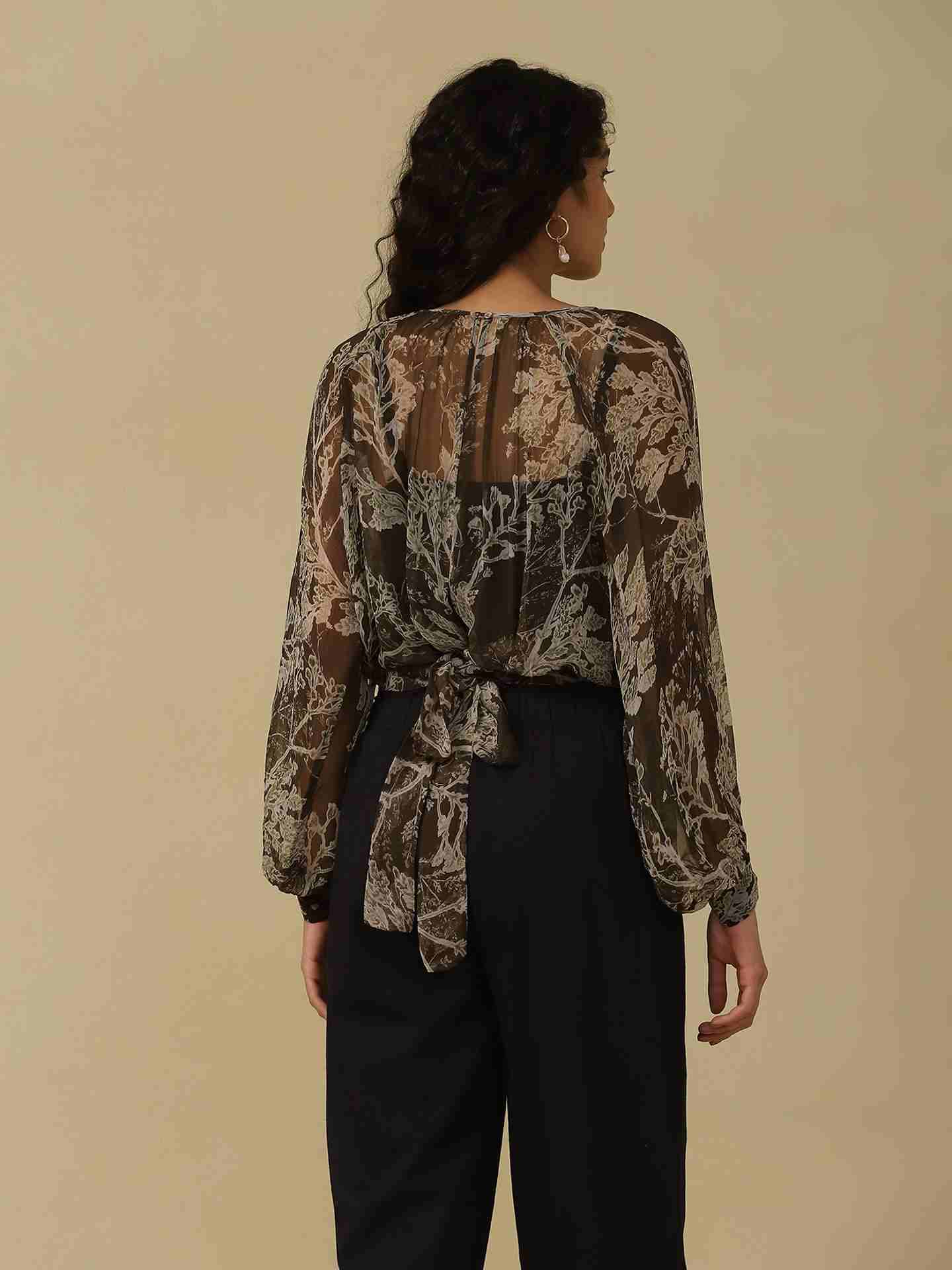 Olive Azami Top