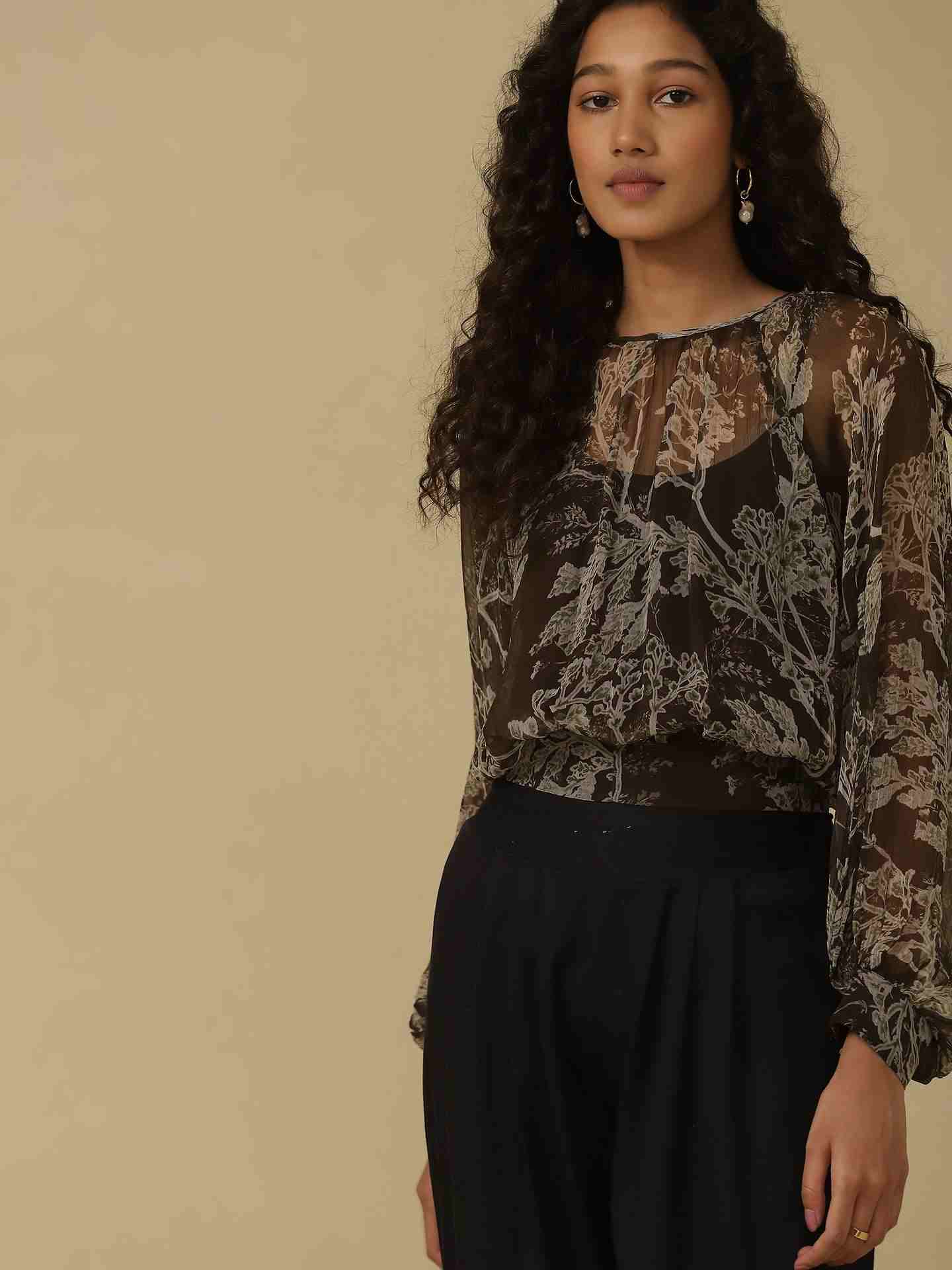 Olive Azami Top