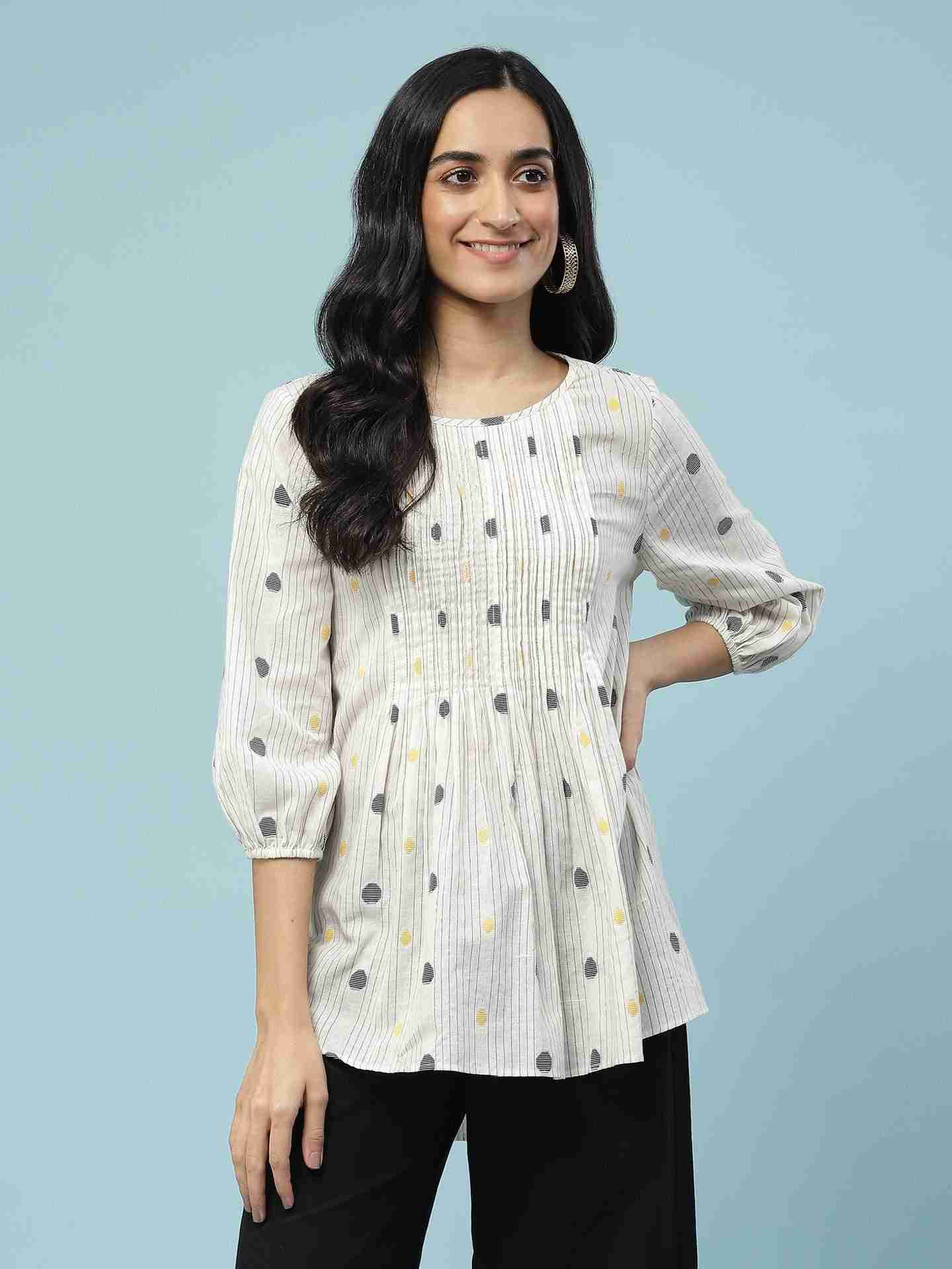 Off White Prarambh Top