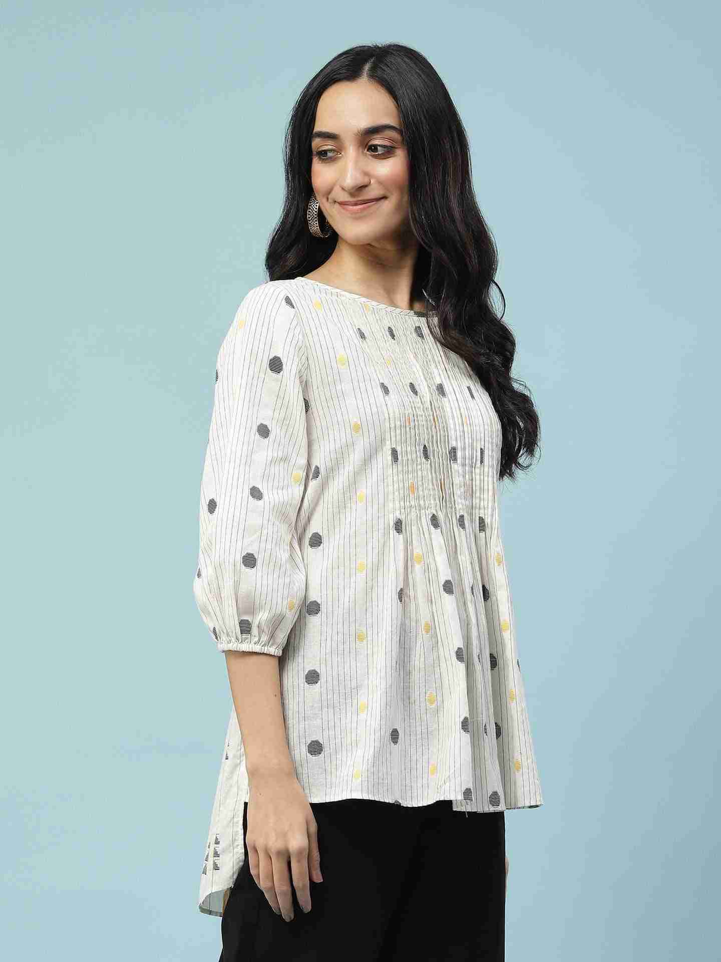 Off White Prarambh Top