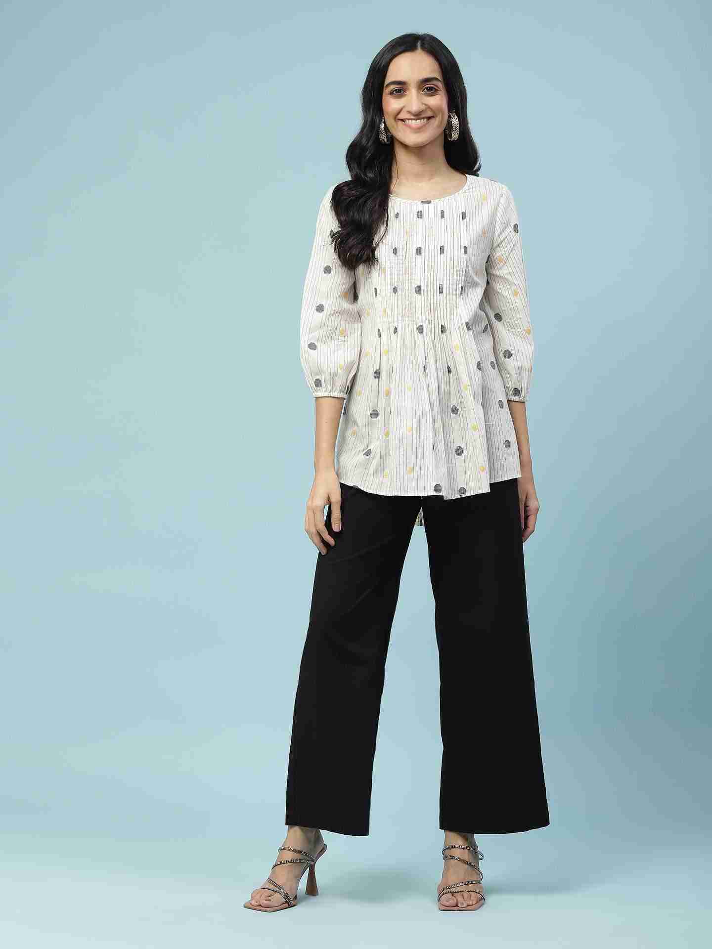 Off White Prarambh Top