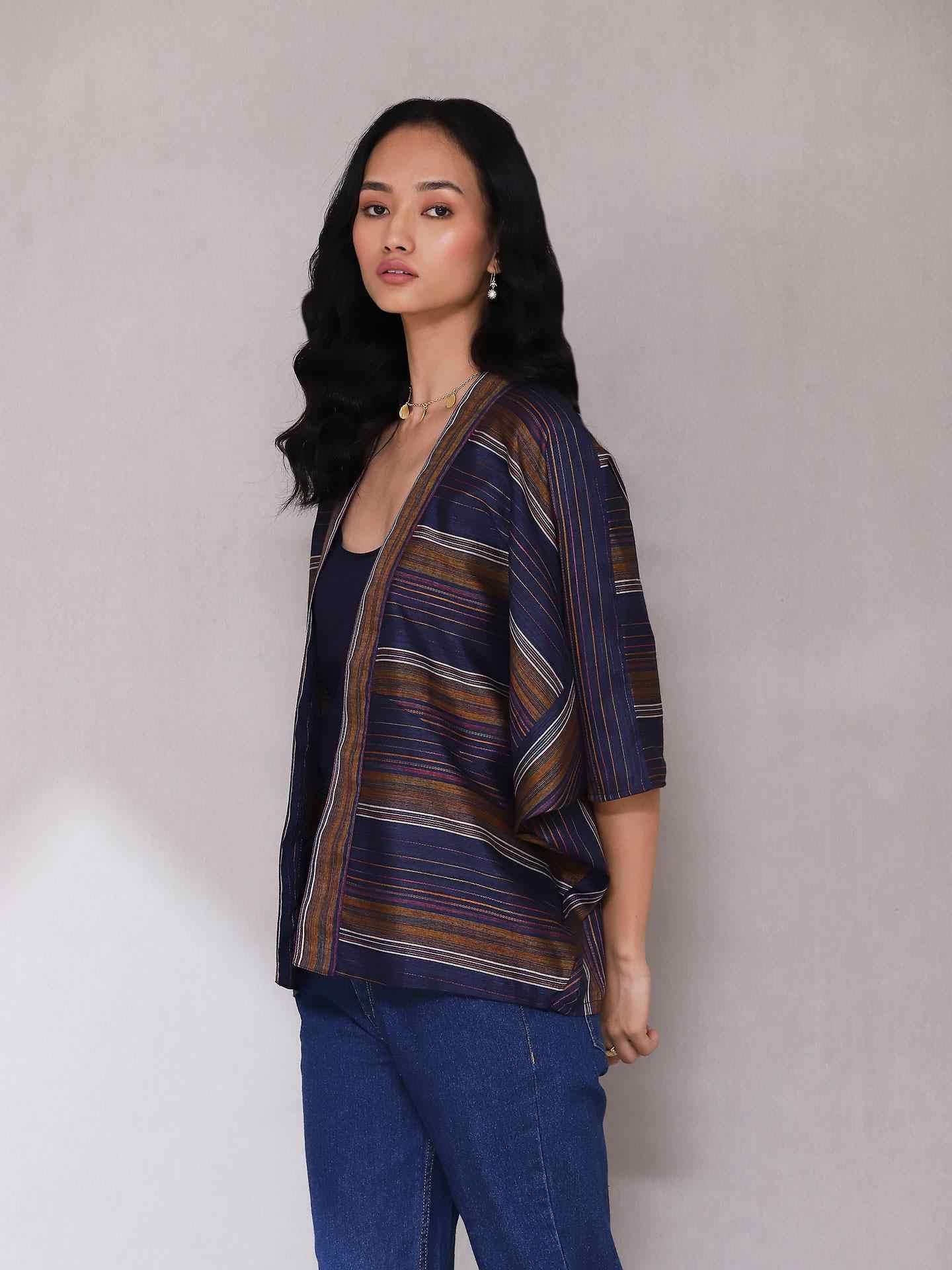 Dark Blue Enyo Solid Shrug