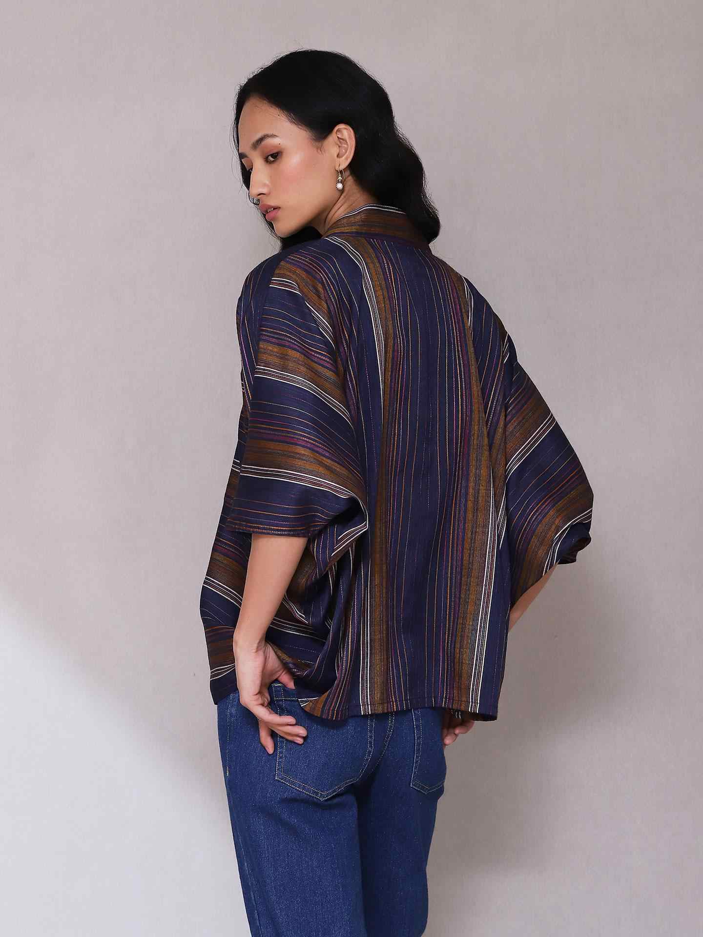 Dark Blue Enyo Solid Shrug